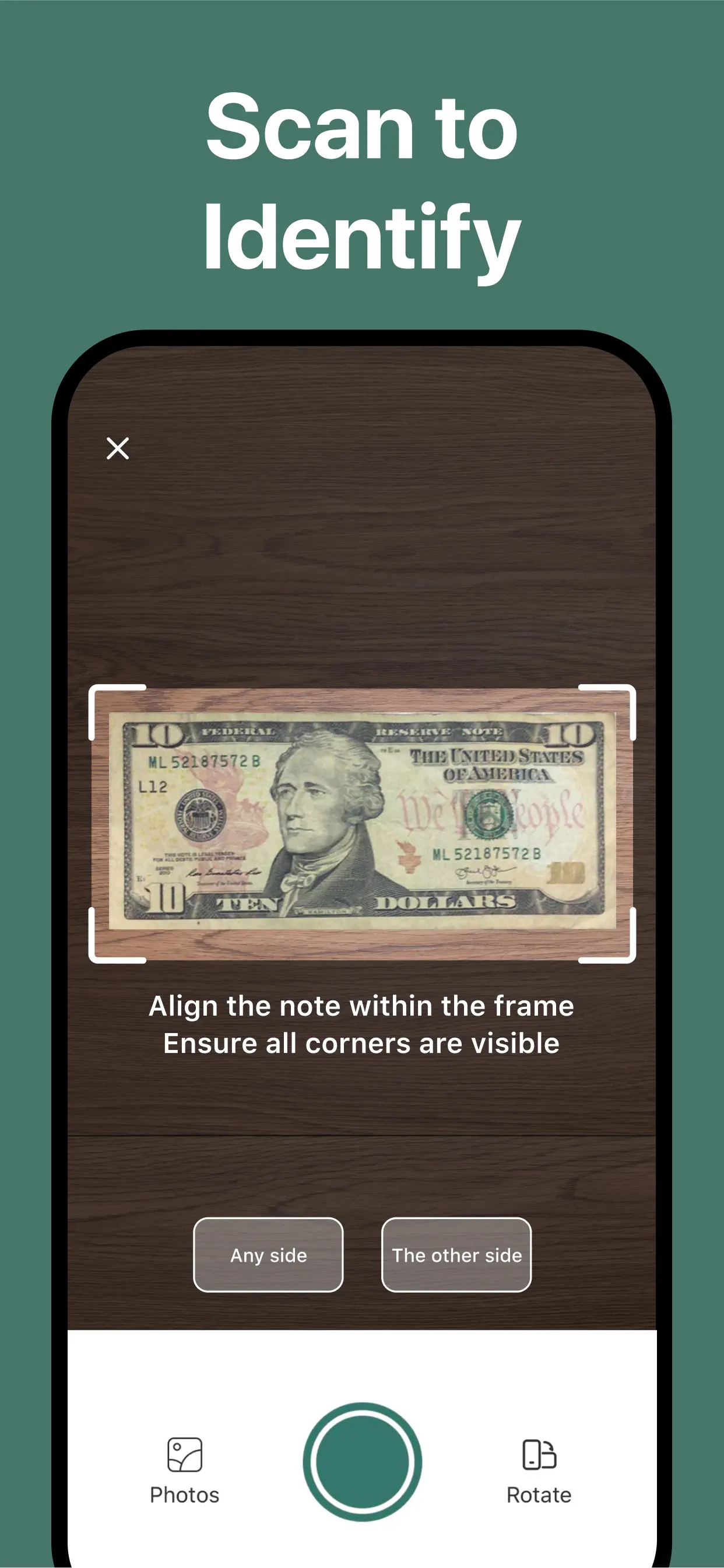 NoteSnap: Banknote Identifier App Store screenshot 2