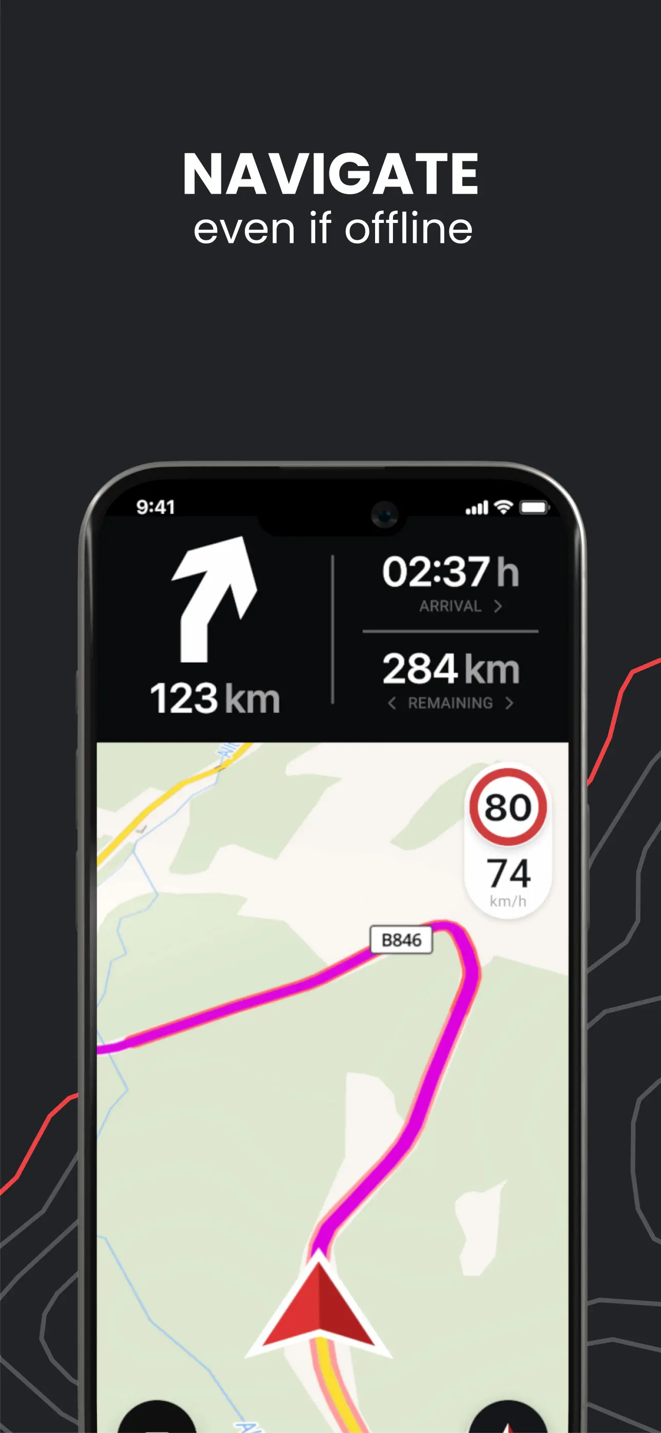 calimoto Motorcycle Navigation App Store screenshot 3