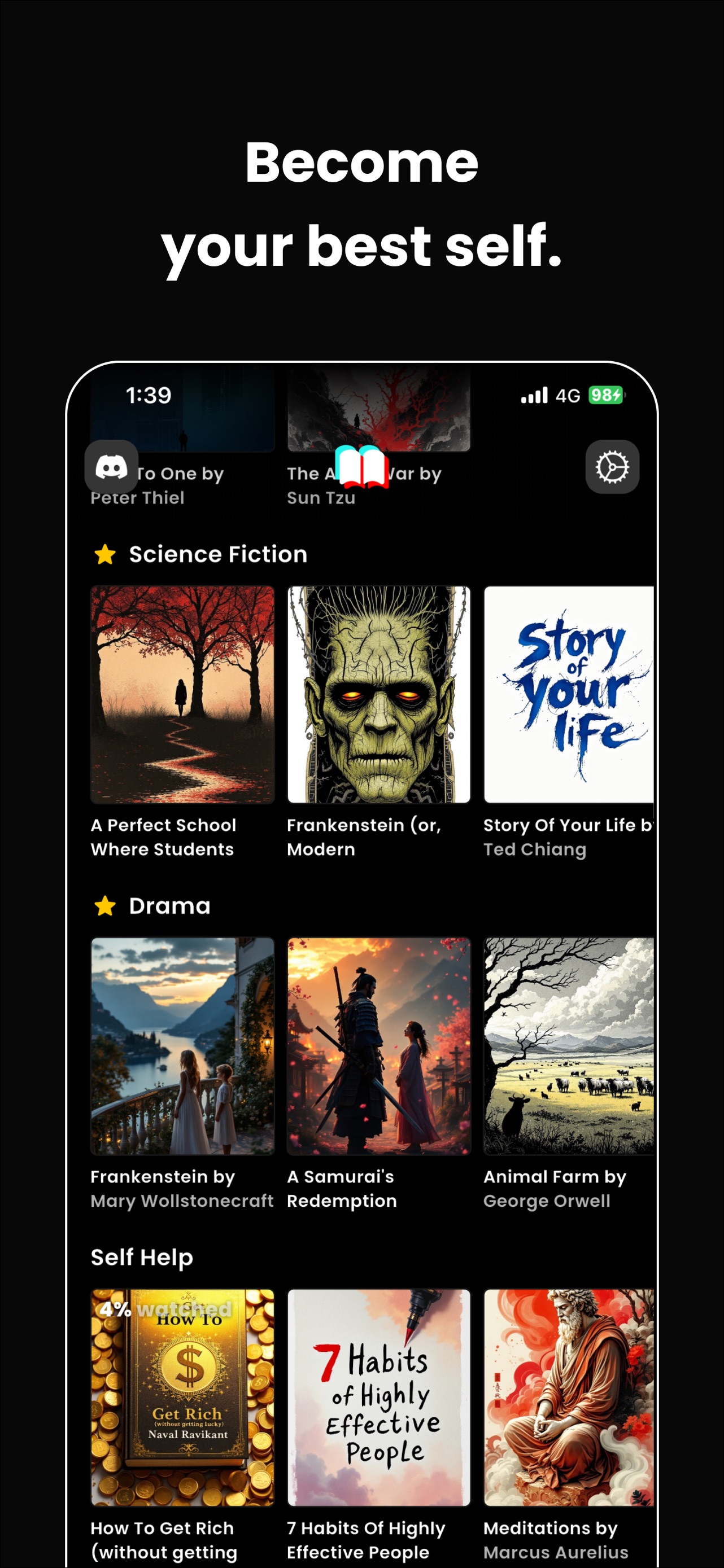 Booktok: Watch Books Explained App Store screenshot 1