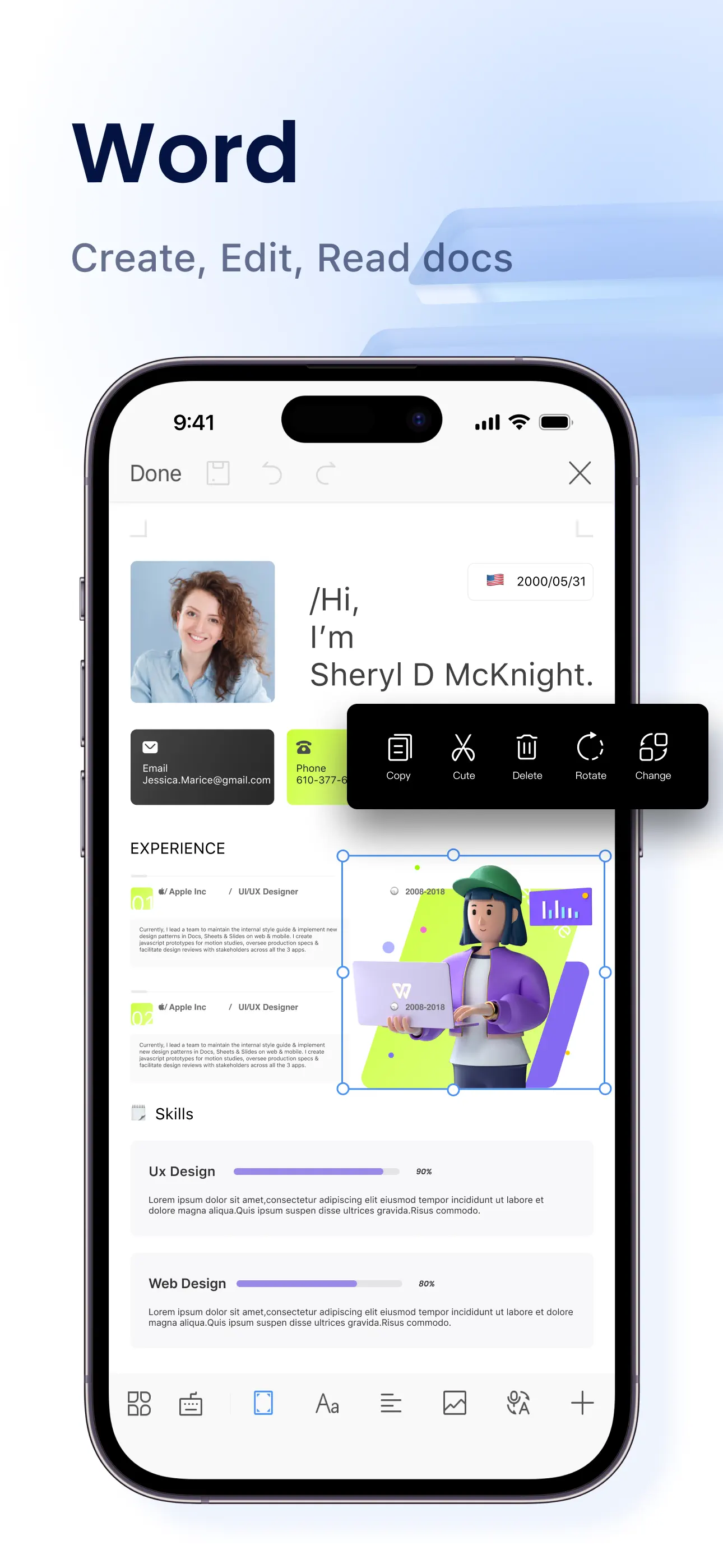 WPS Office-AI Doc, PDF, Sheet App Store screenshot 4