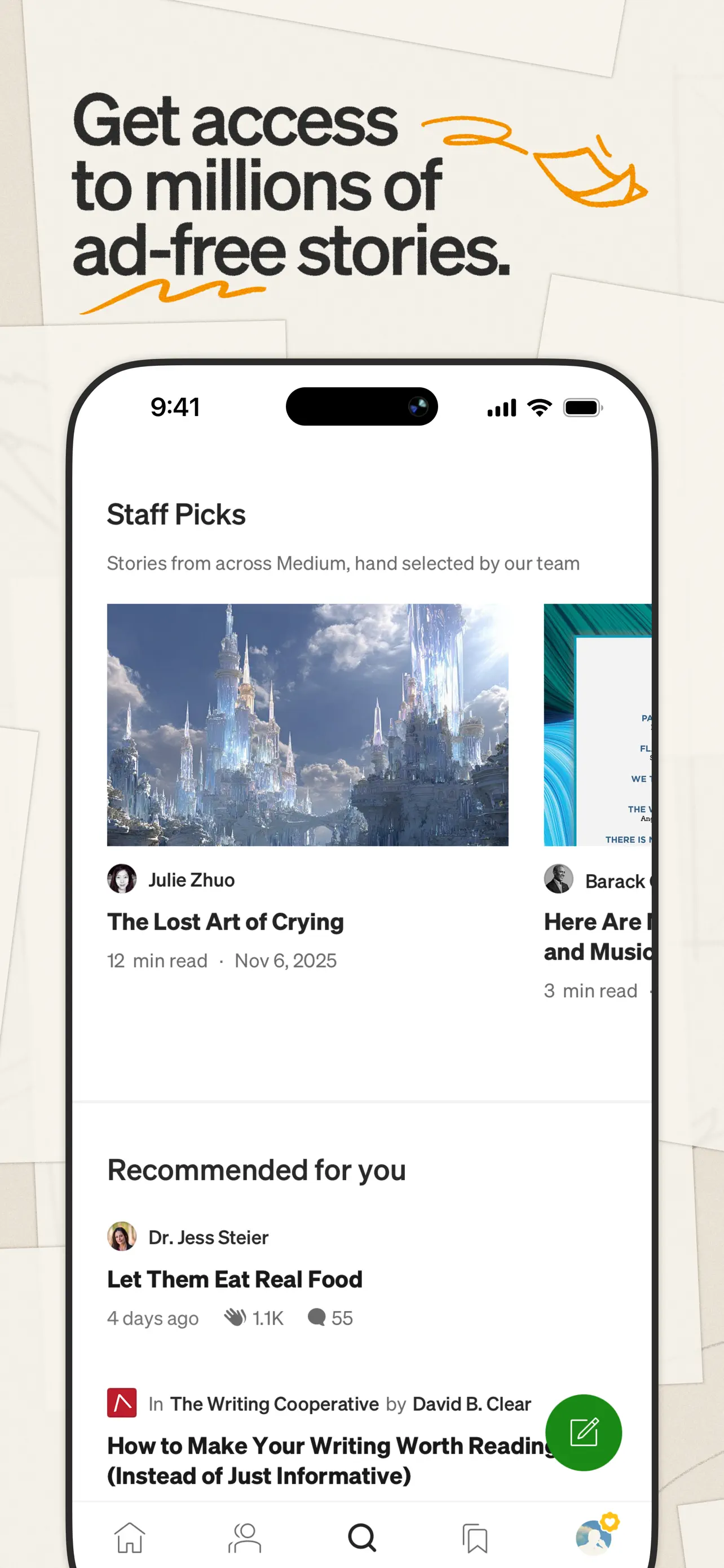 Medium: Read & Write Stories App Store screenshot 2