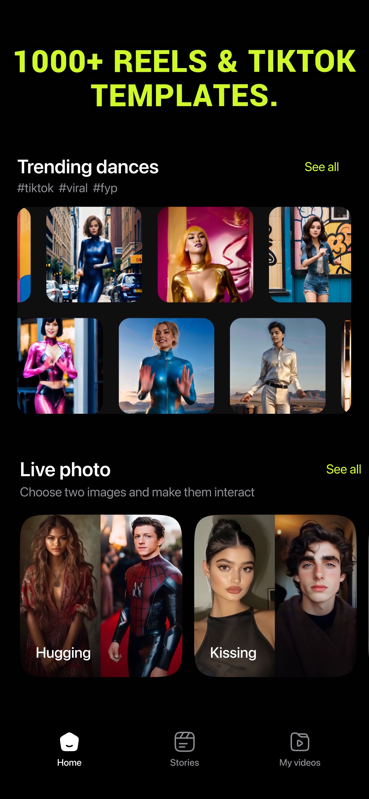 Diffuse - AI Video Generator App Store screenshot 1