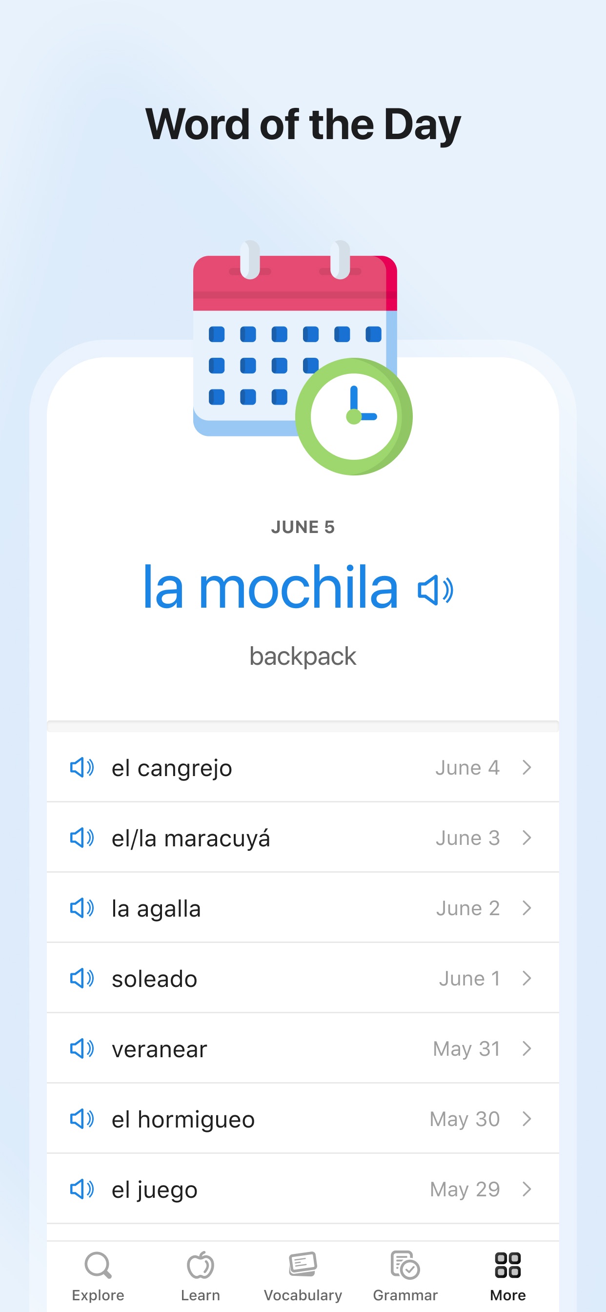 SpanishDictionary.com Learning App Store screenshot 1