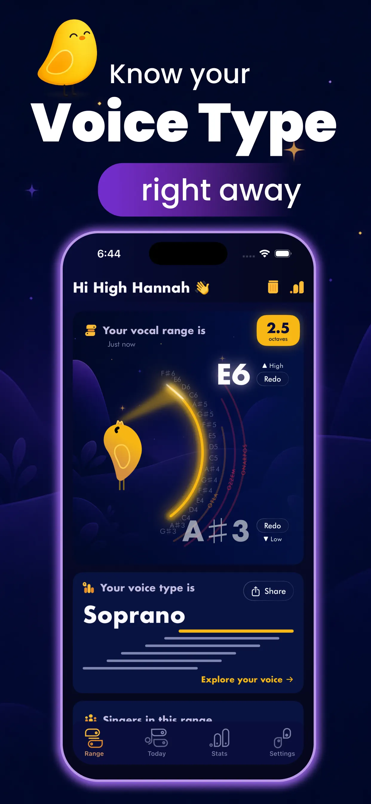 Vocal Range Finder - Sing Whiz App Store screenshot 2