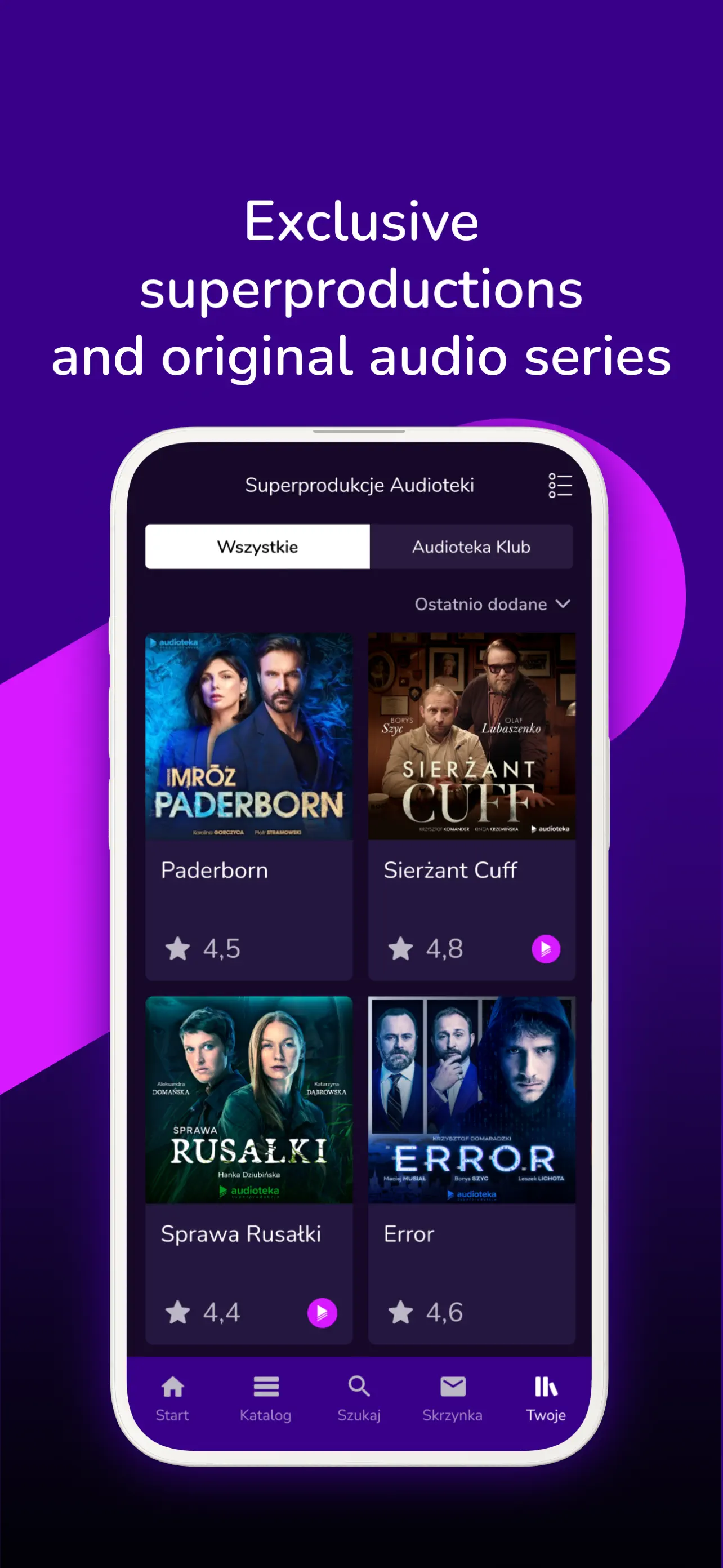 Audioteka App Store screenshot 1