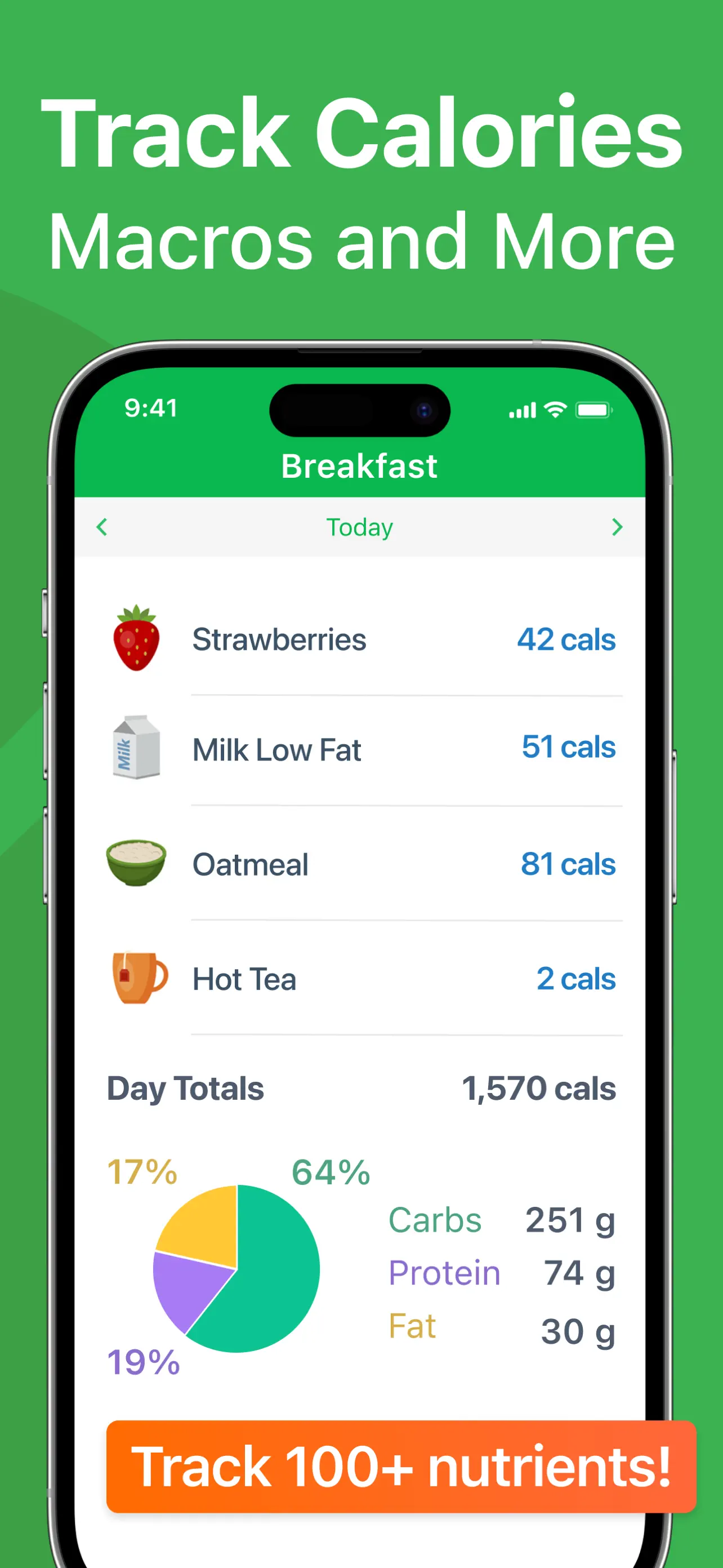 Calorie Counter PRO MyNetDiary App Store screenshot 2