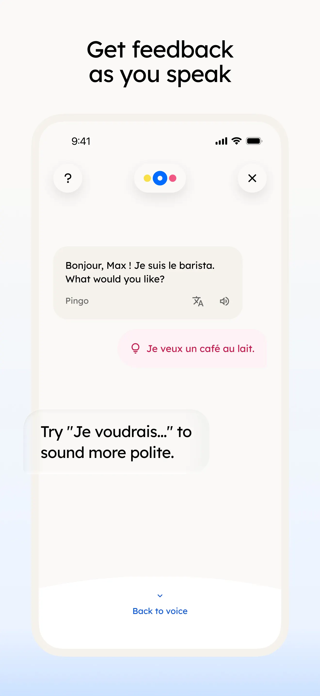 Language Learning: Pingo AI App Store screenshot 3