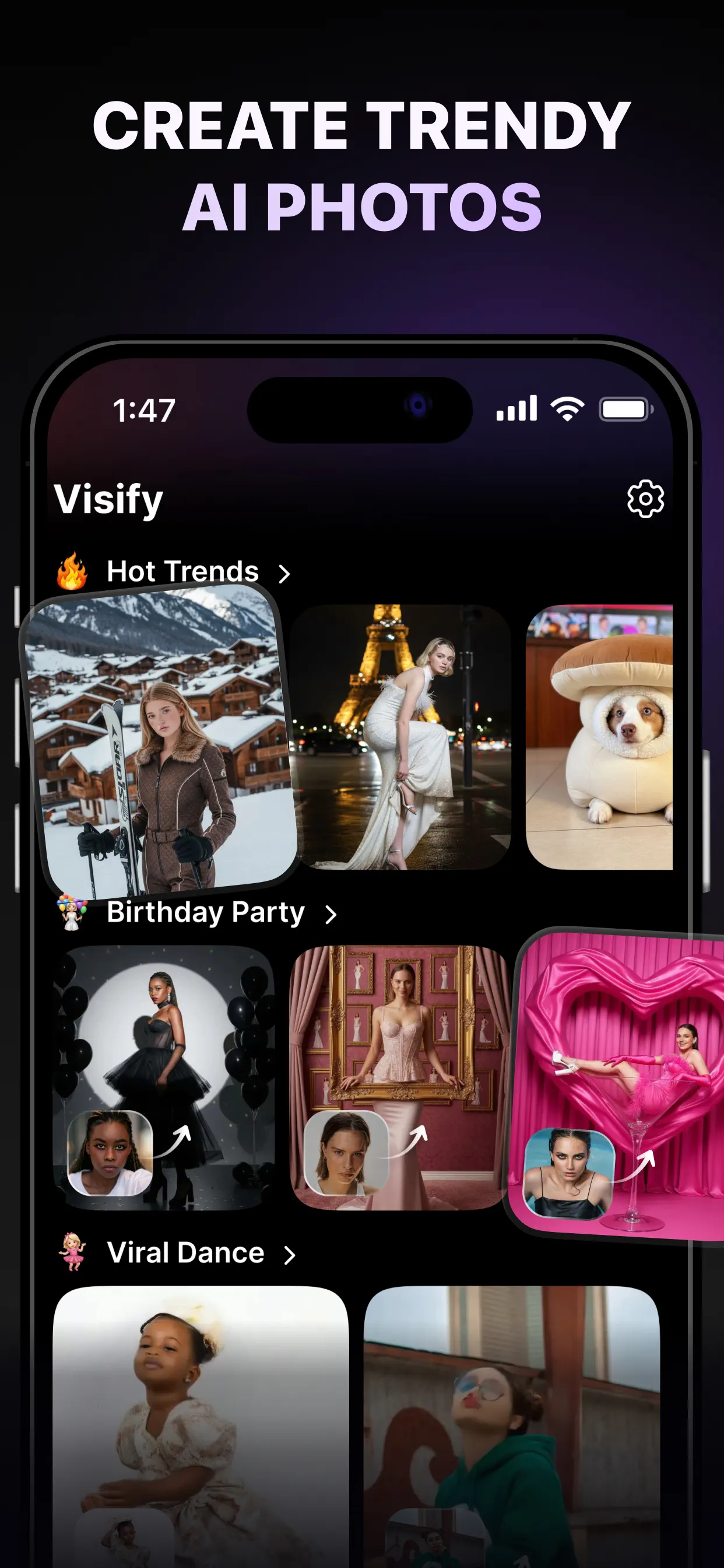 Visify: AI Photo Generator App Store screenshot 4