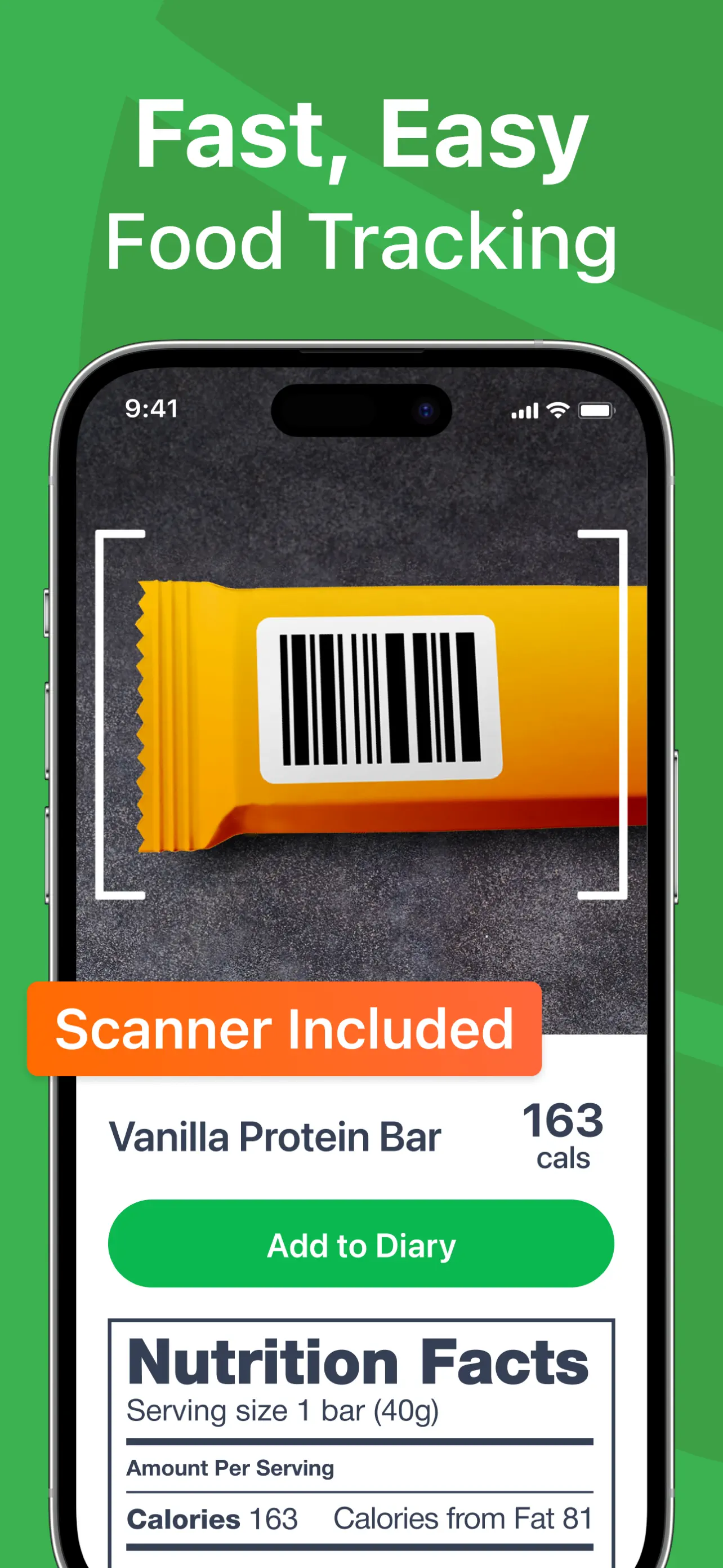 Calorie Counter PRO MyNetDiary App Store screenshot 3