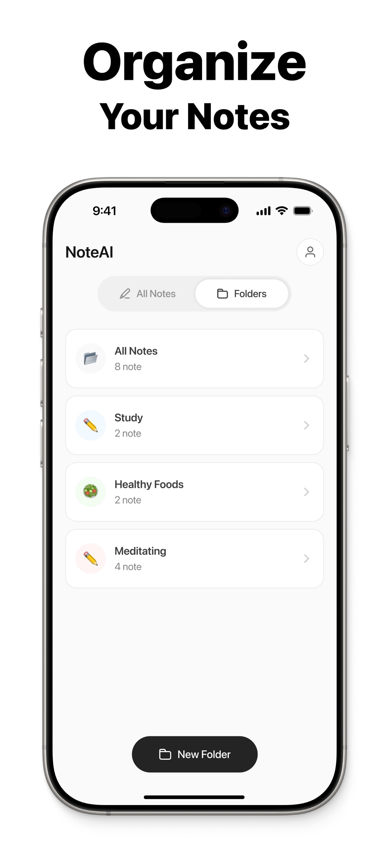 Note AI: Smart Note Taker App Store screenshot 3