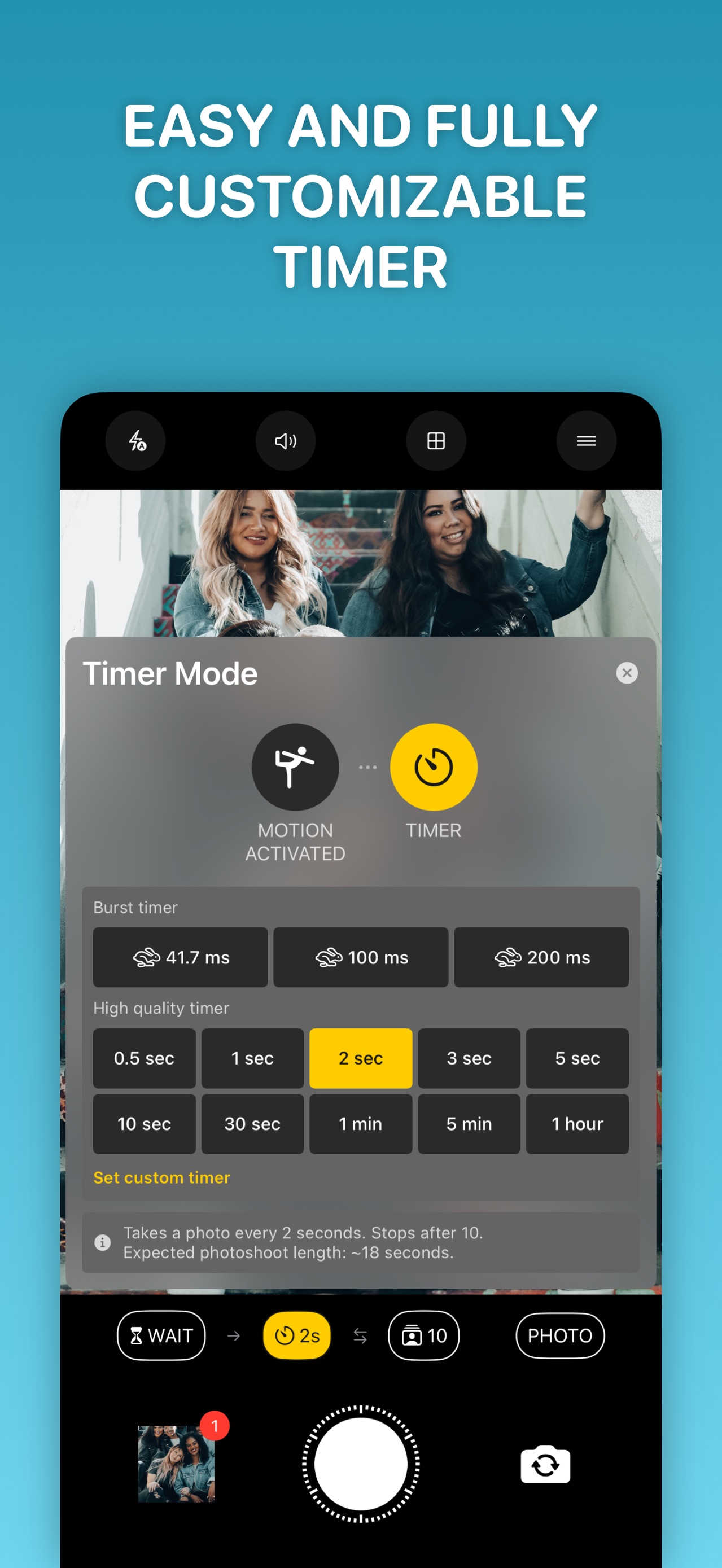 Lens Buddy - Self Timer Camera App Store screenshot 1