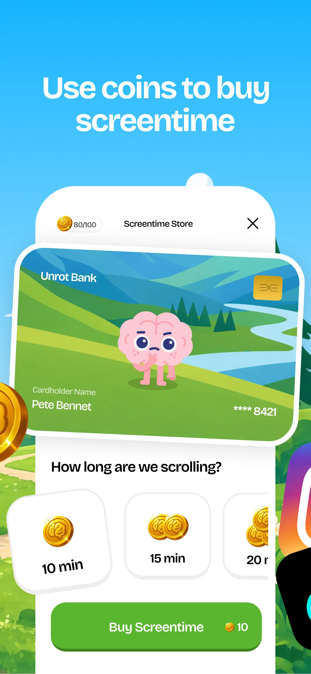 Unrot: Earn your Screen Time App Store screenshot 3