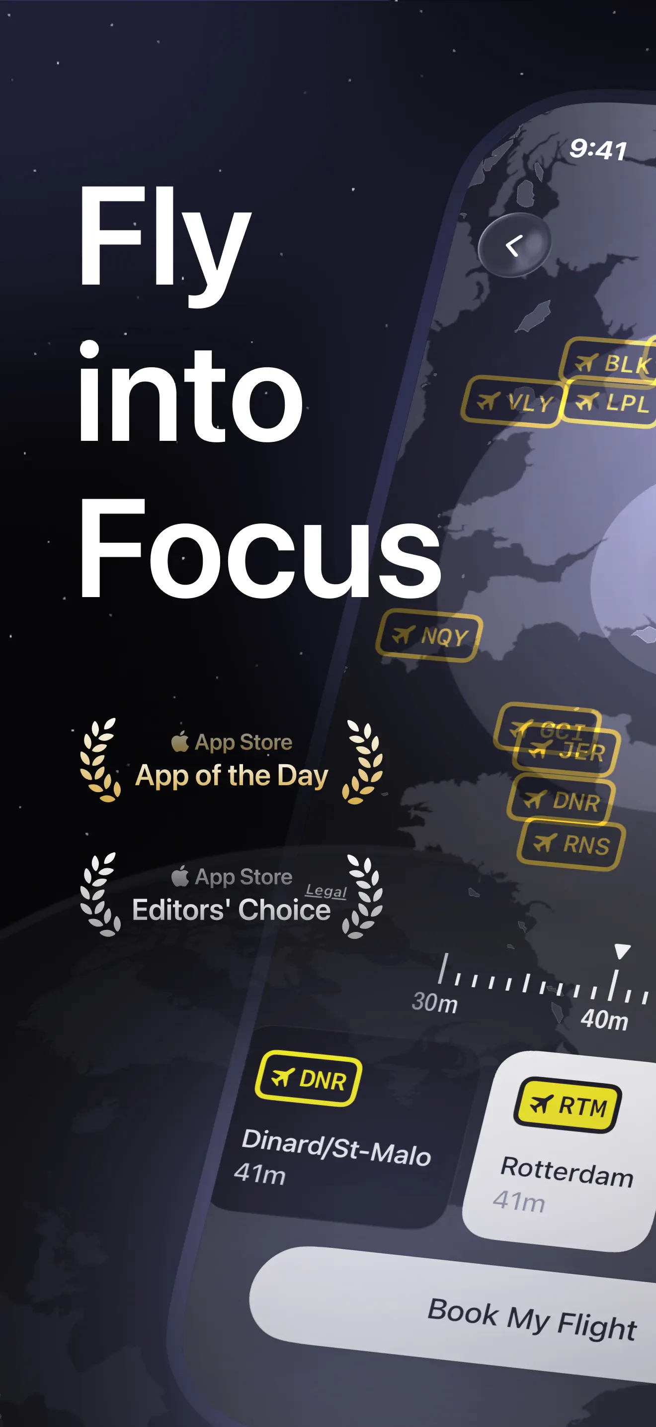 FocusFlight - Deepfocus Timer App Store screenshot 1