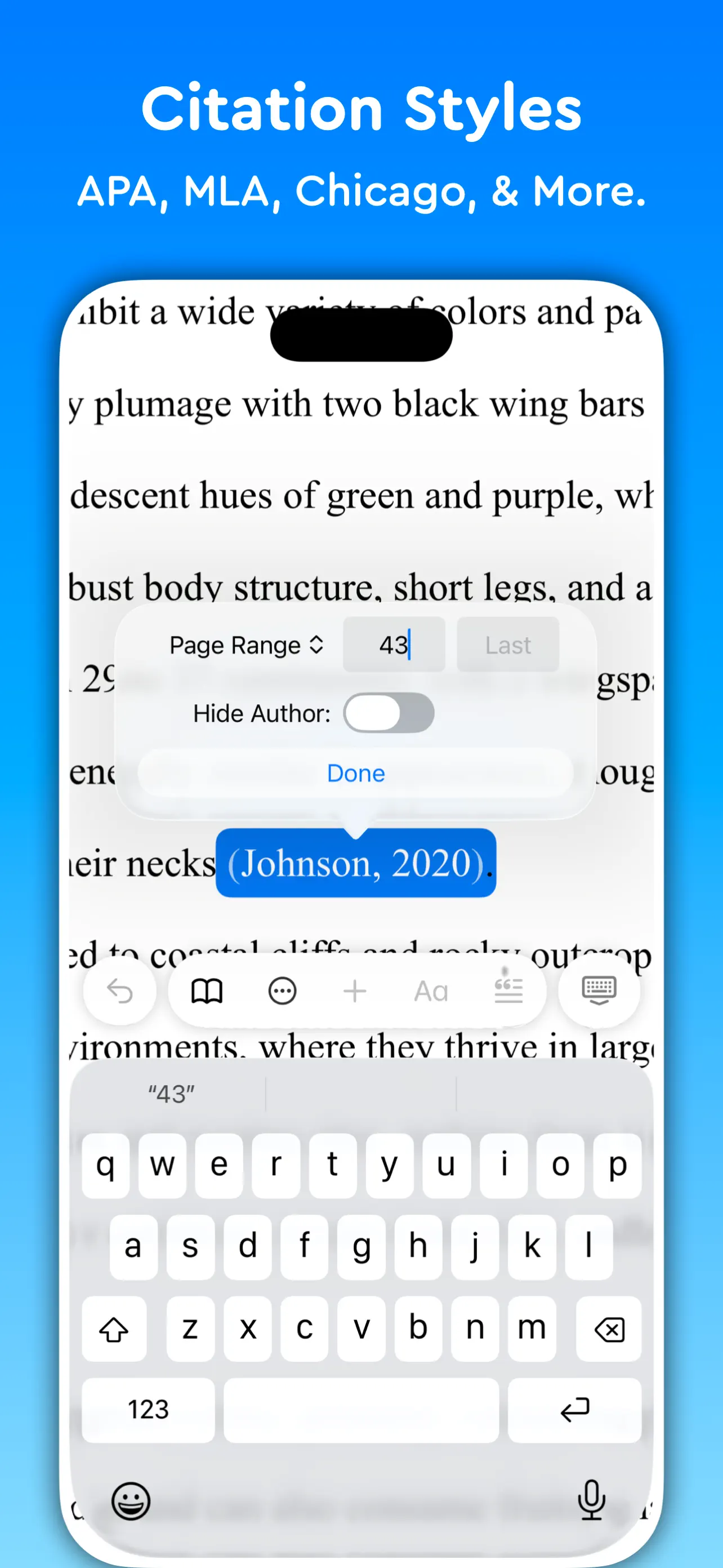 Essayist: Academic Writing App App Store screenshot 1