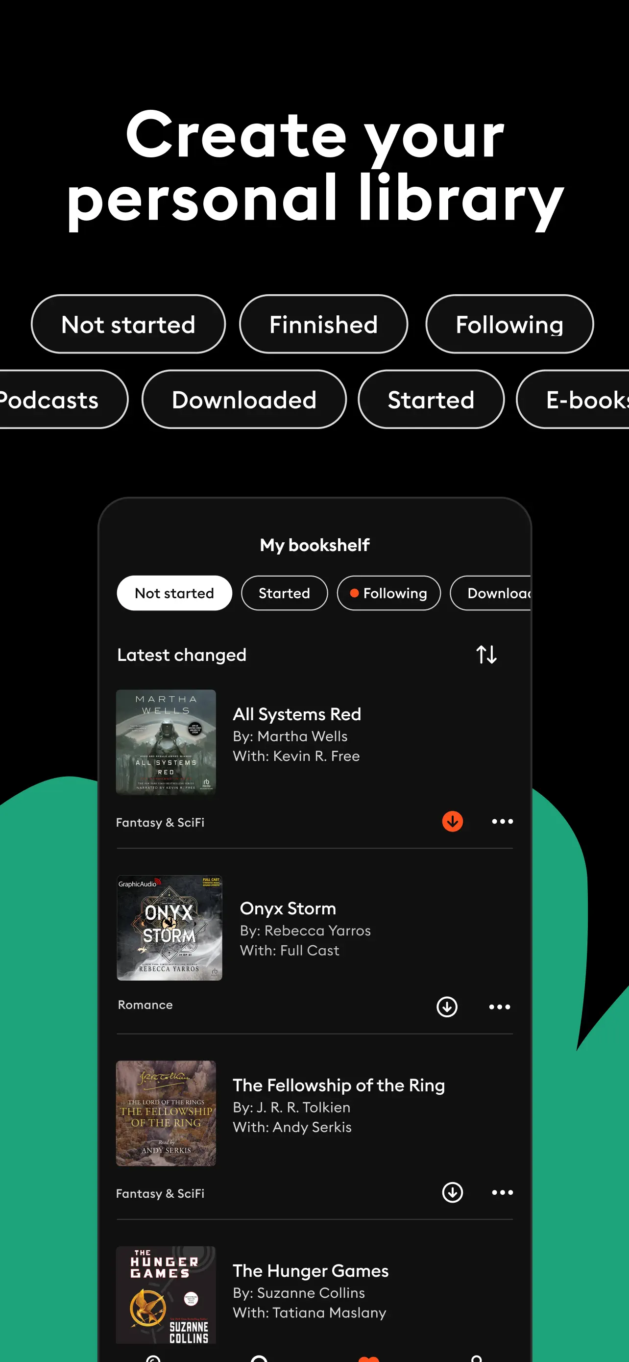 Storytel - Audiobooks Library App Store screenshot 3