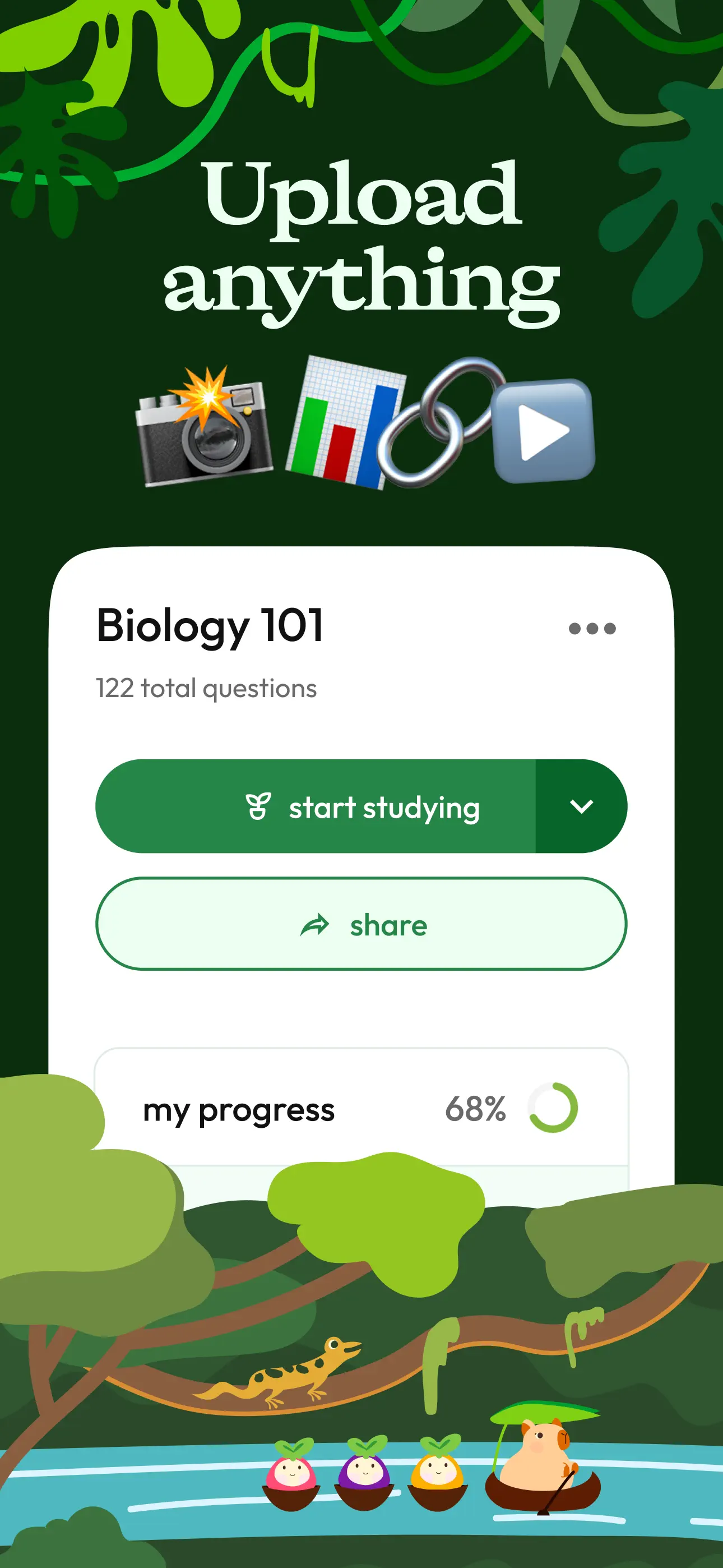Jungle: AI Flashcards & Quiz App Store screenshot 2