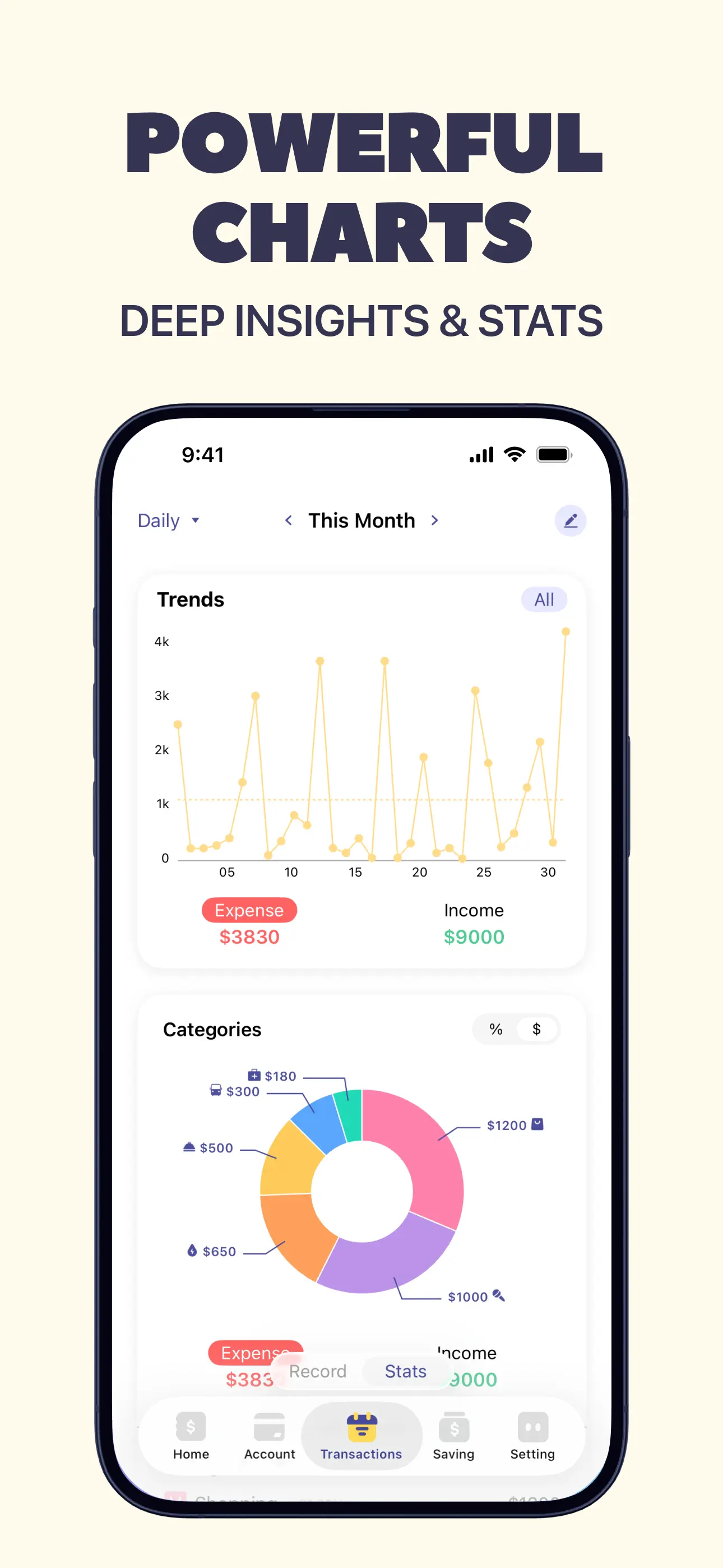 Budget app - spending tracker App Store screenshot 4