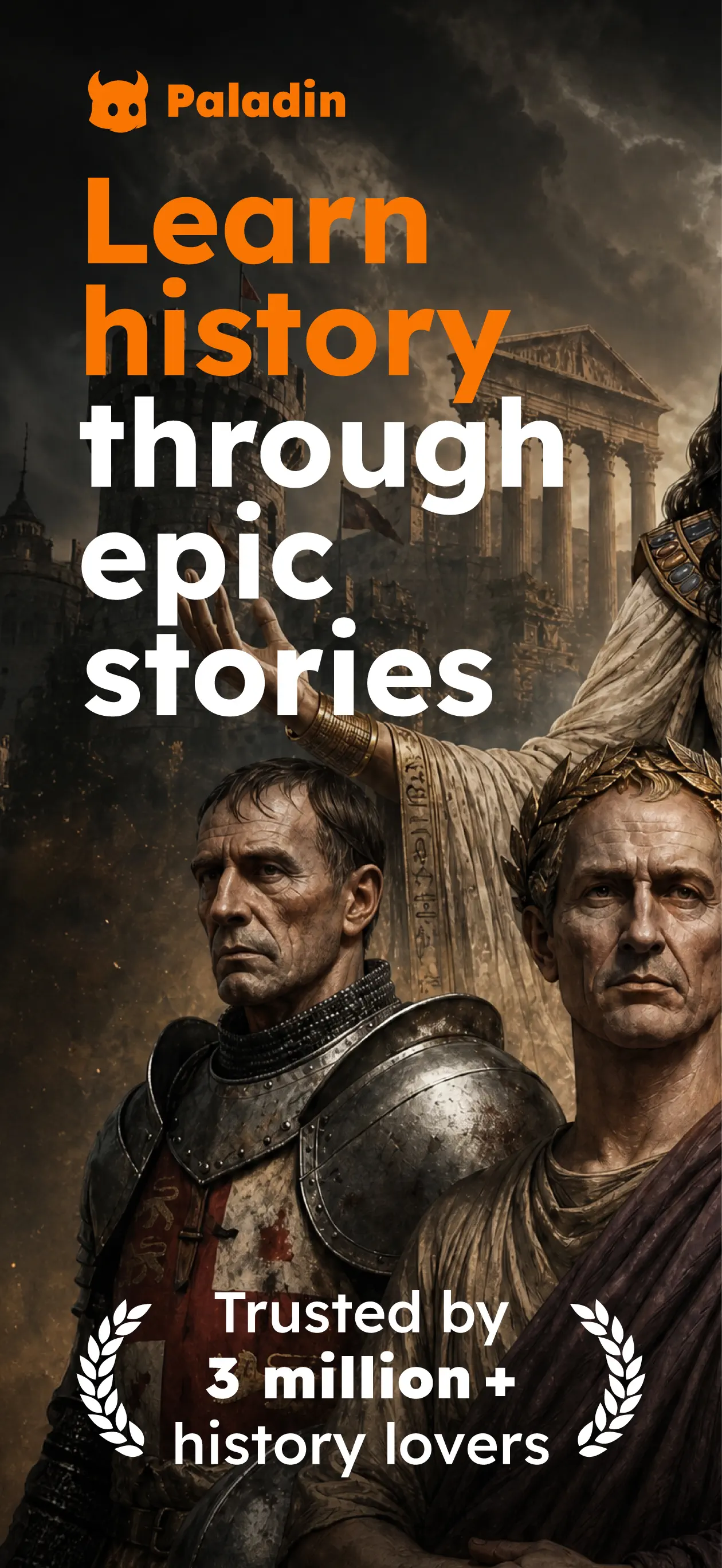 Paladin: Learn History App Store screenshot 1