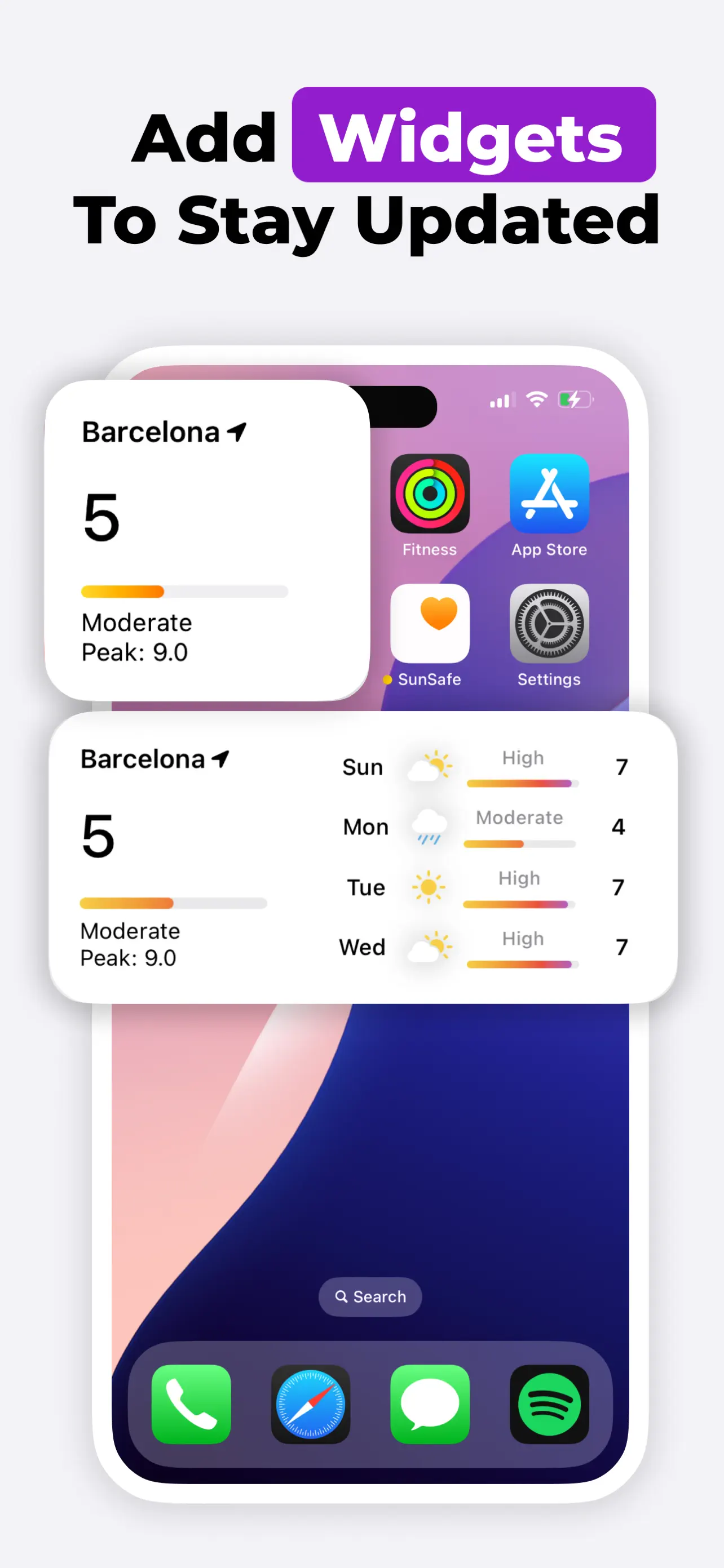 SunSafe: UV Index & Tanning App Store screenshot 3