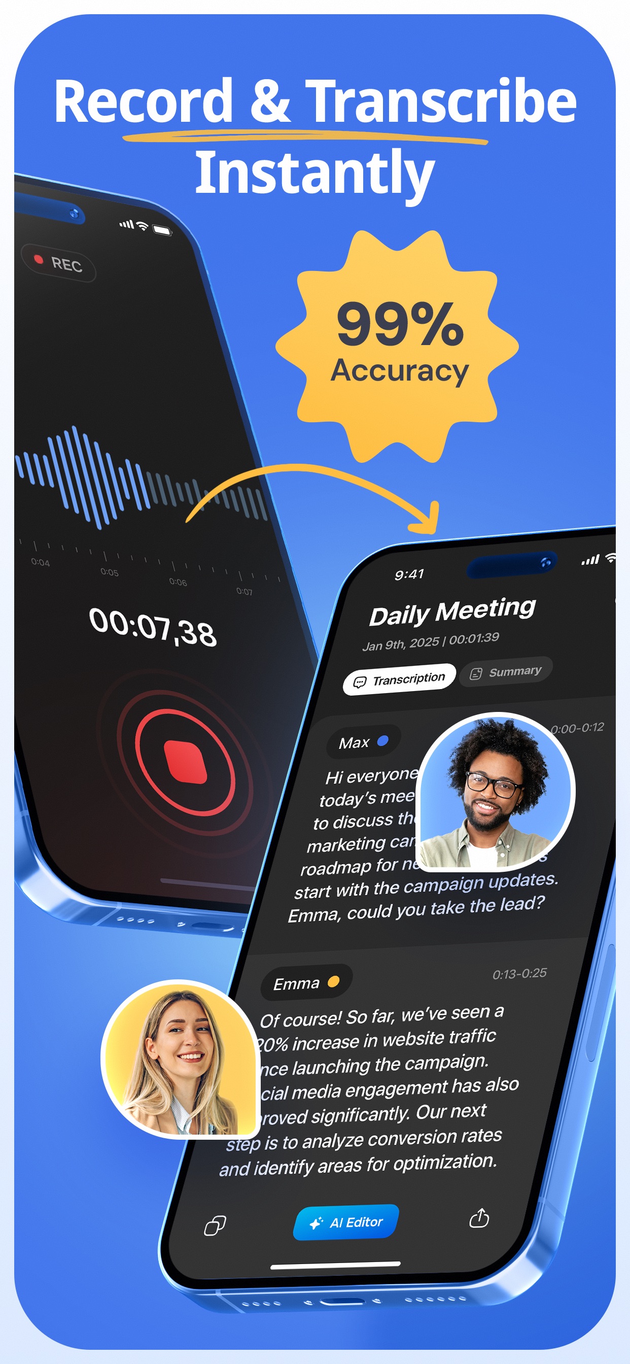 FoxNote - AI Note Taker App Store screenshot 4
