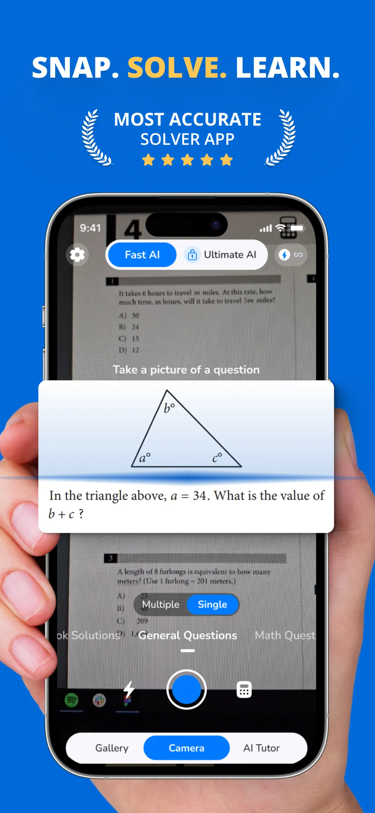 PhotoSolve: AI Homework Helper App Store screenshot 1