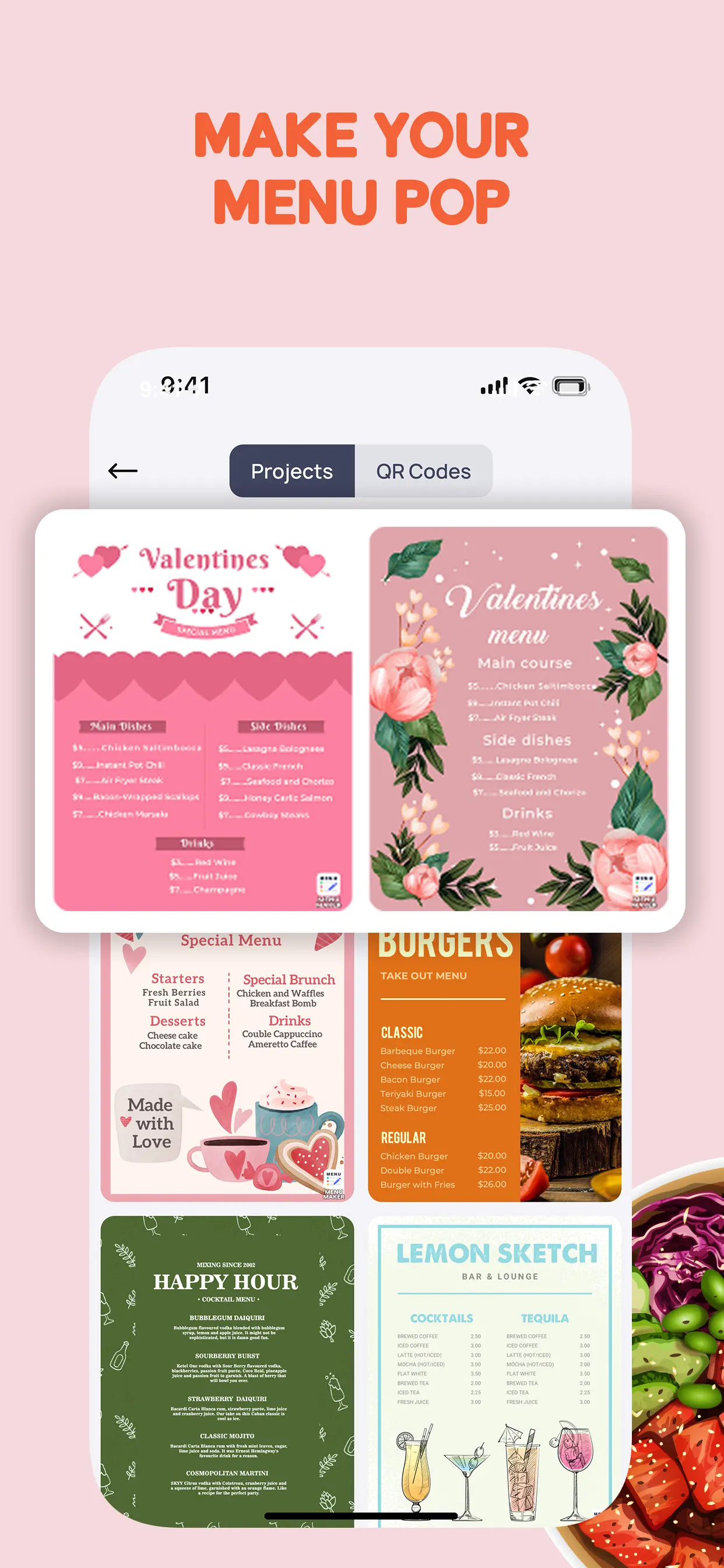 Menu Maker: Design Creator App Store screenshot 2
