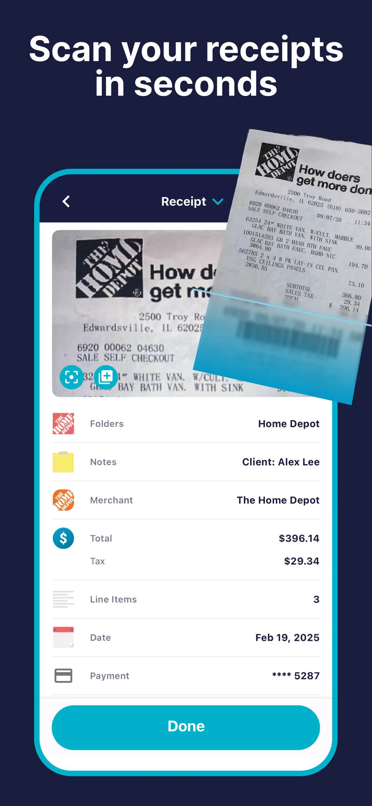 SimplyWise: Receipts, Expenses App Store screenshot 2