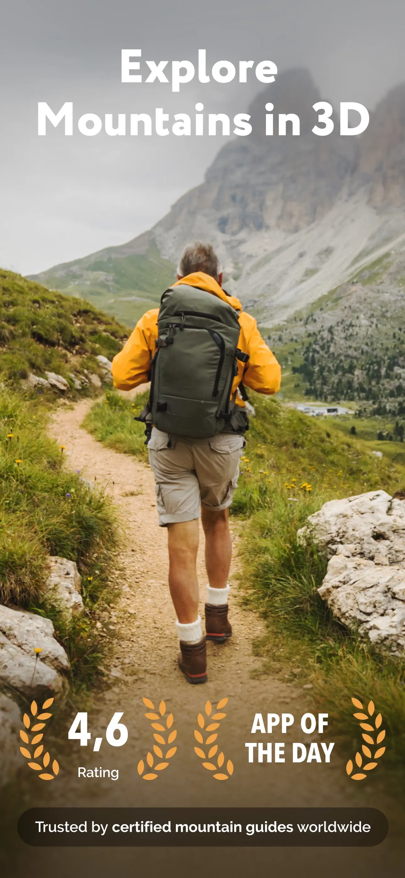 Hiking and Skiing - PeakVisor App Store screenshot 1