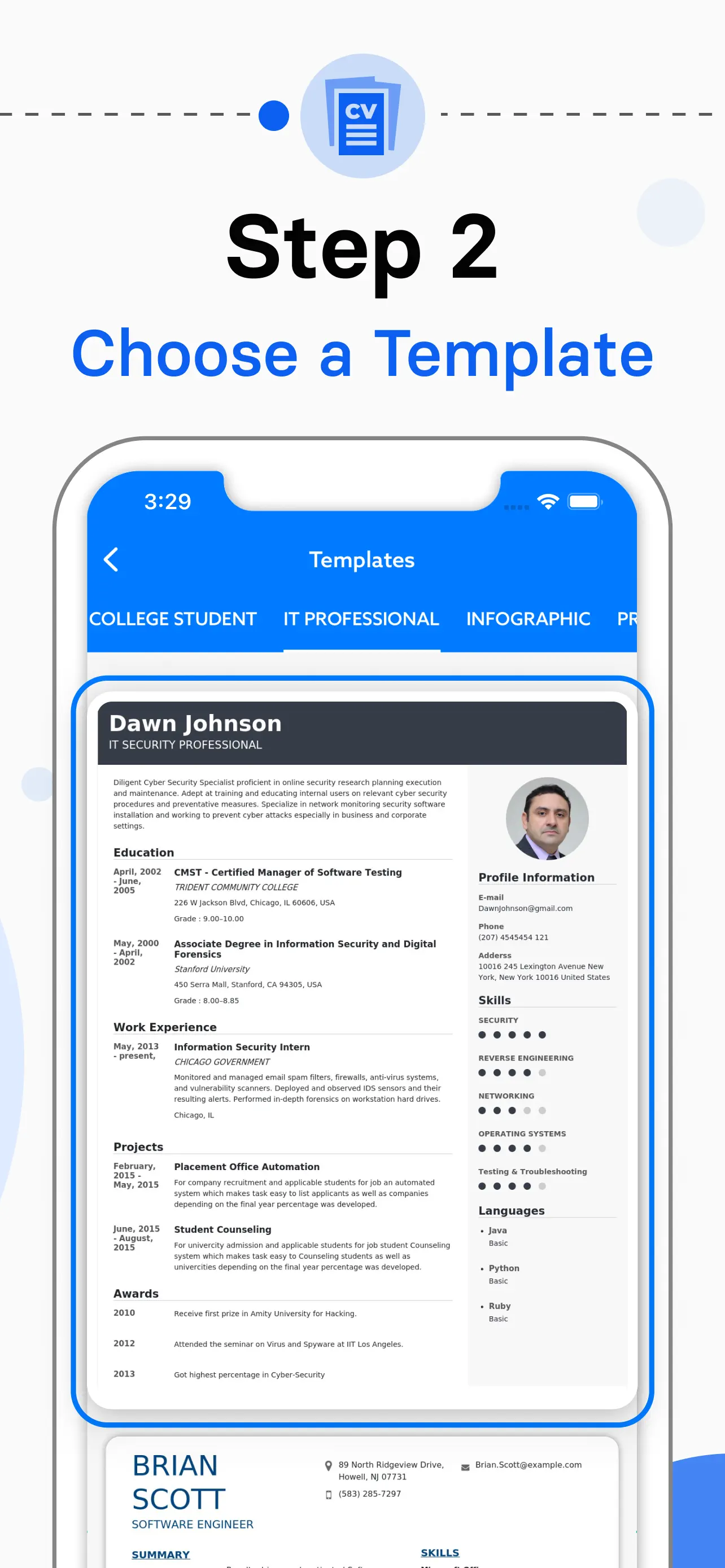 AI Resume Creator: CV Builder App Store screenshot 3