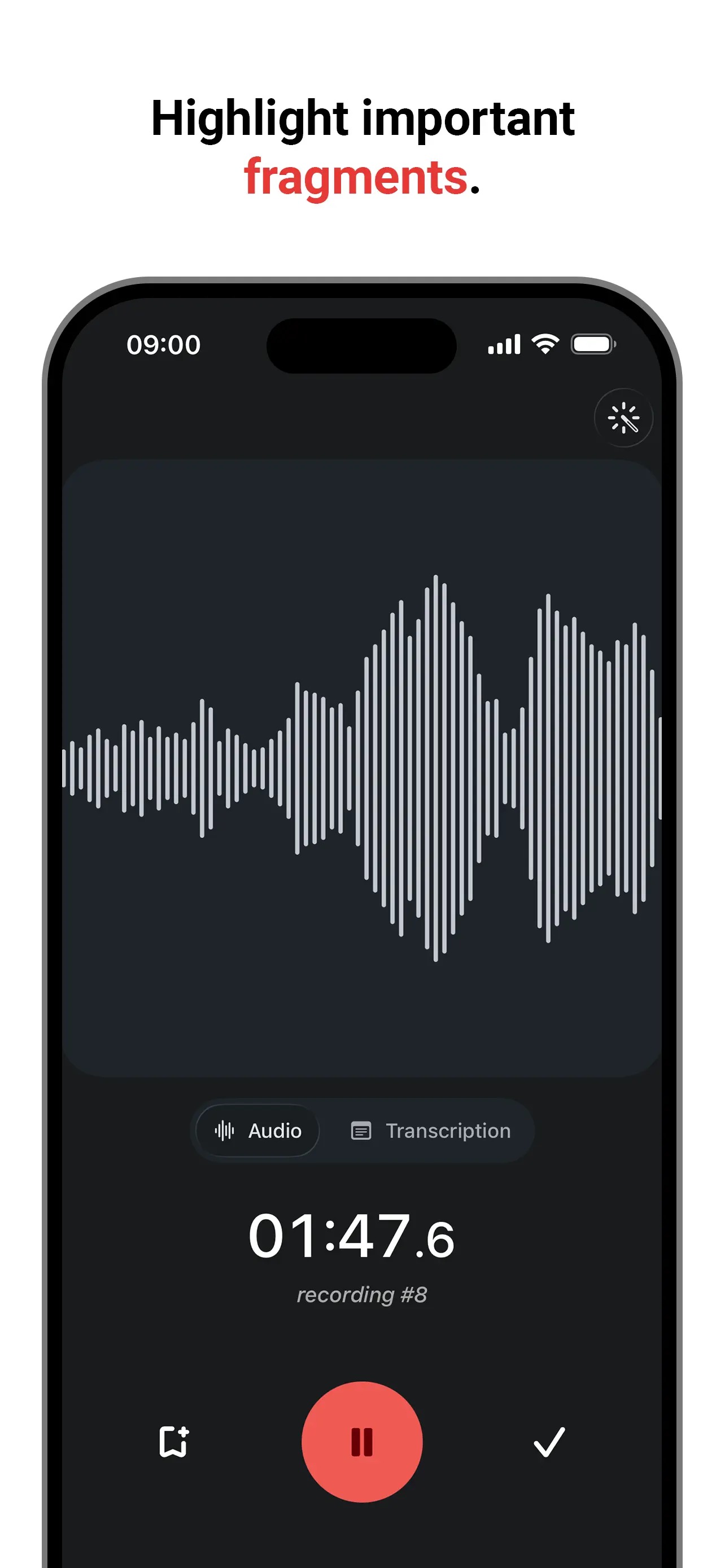Voice Recorder & Transcribe App Store screenshot 1