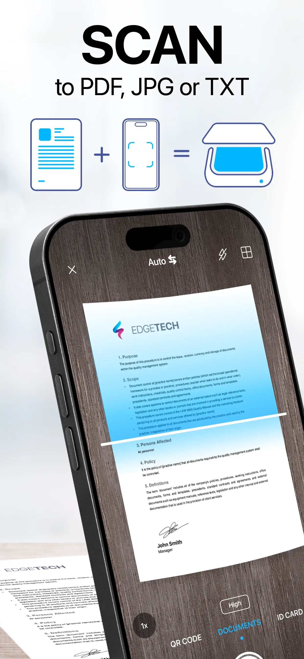 iScanner: PDF Document Scanner App Store screenshot 2