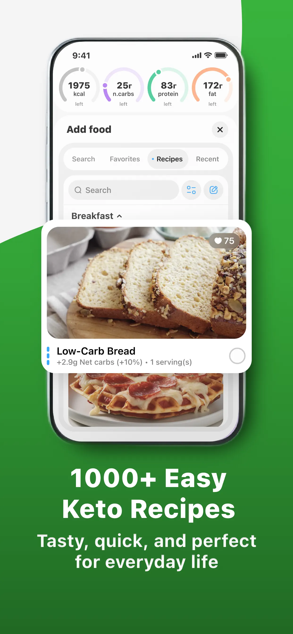 Keto diet app－Low carb manager App Store screenshot 4