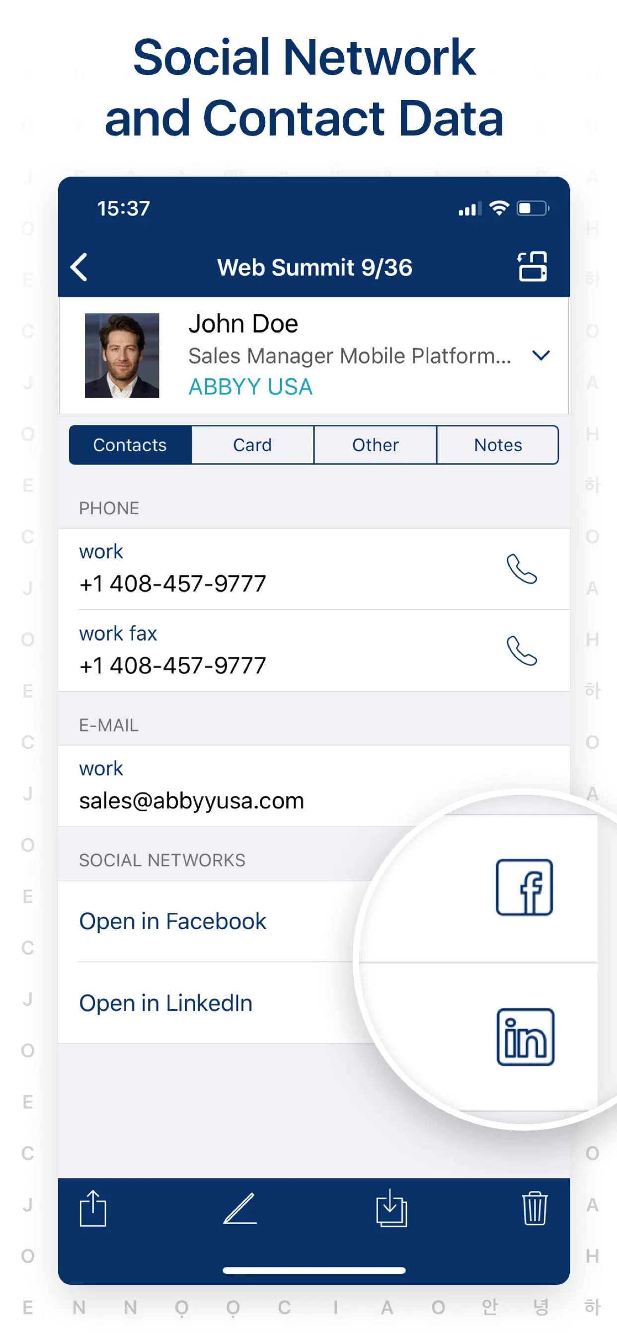Business Card Reader App Store screenshot 4