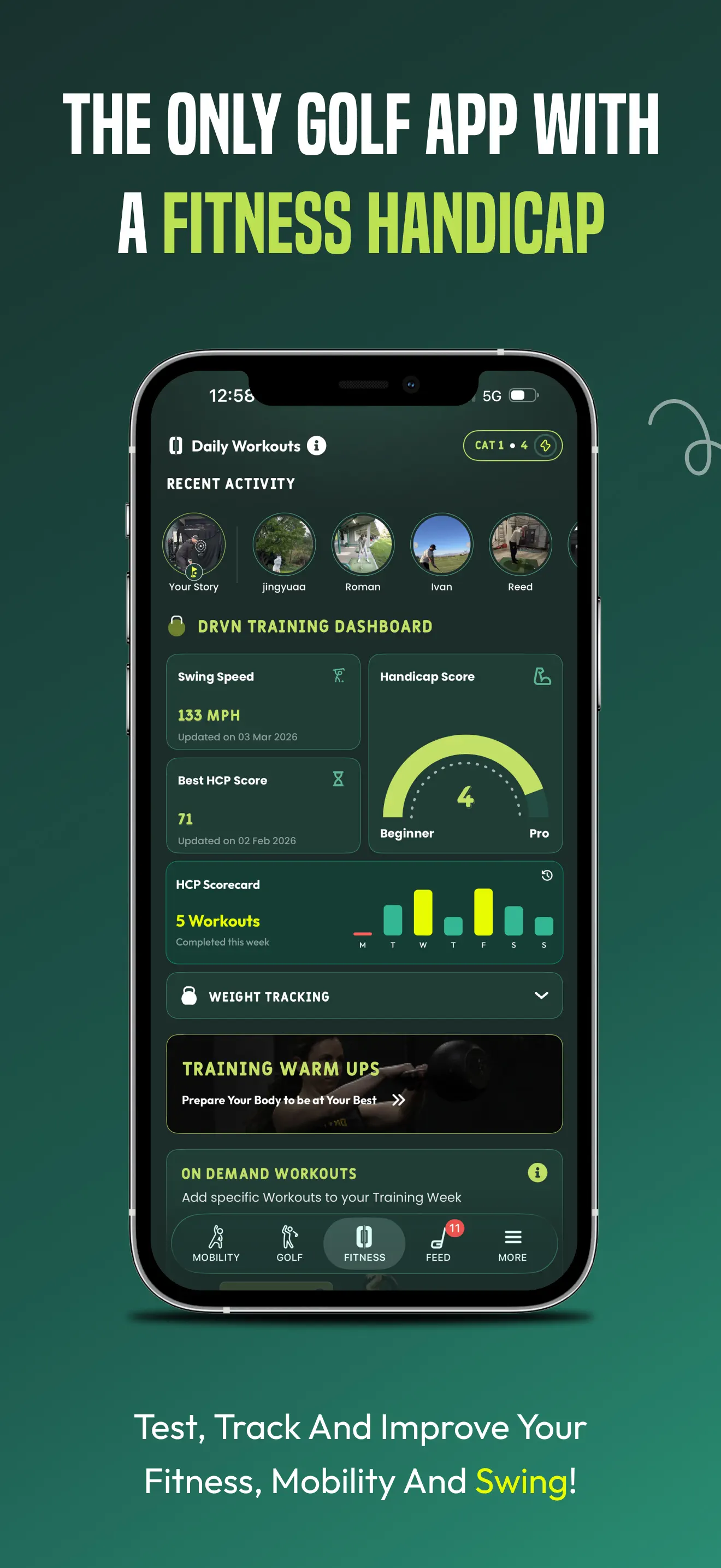 DRVN - Golf & Gym Workouts App Store screenshot 4