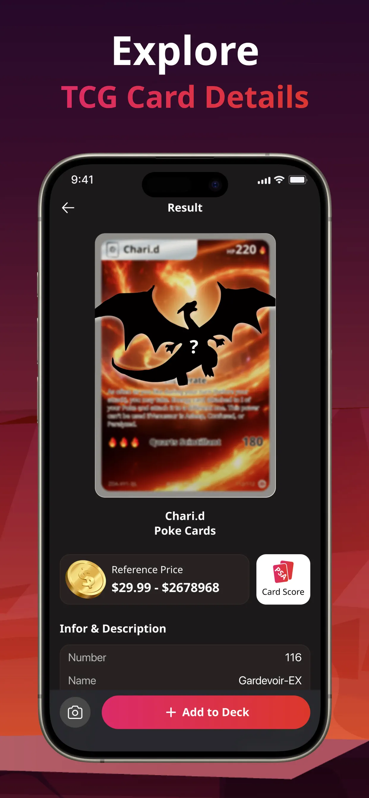 TCG Card Identifier Value App Store screenshot 1