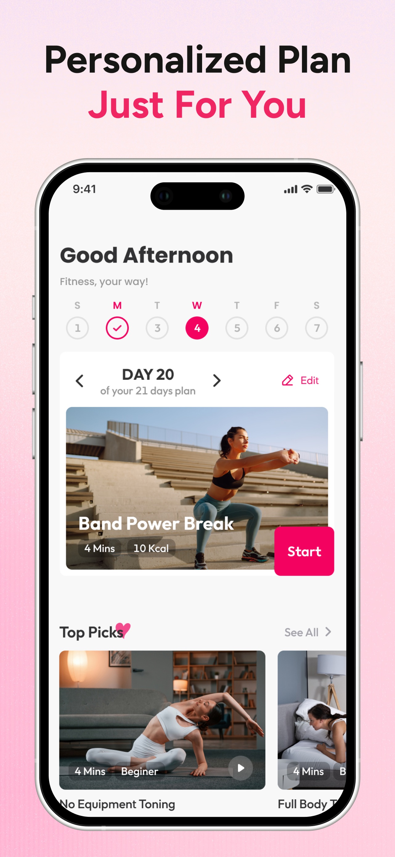 Workout for Women: Home & Gym App Store screenshot 3