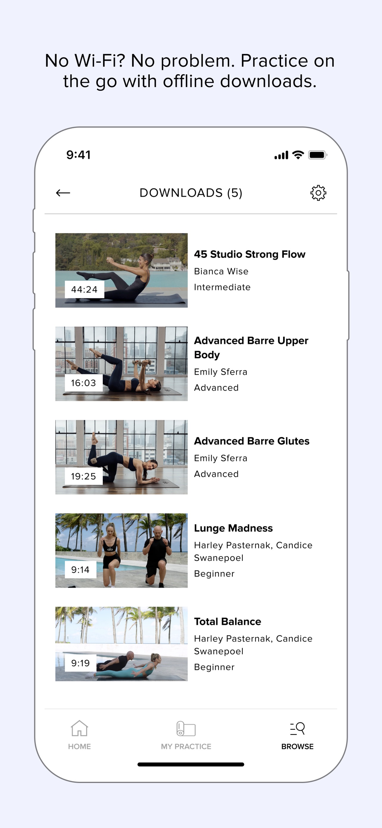 ALO Wellness Club App Store screenshot 1