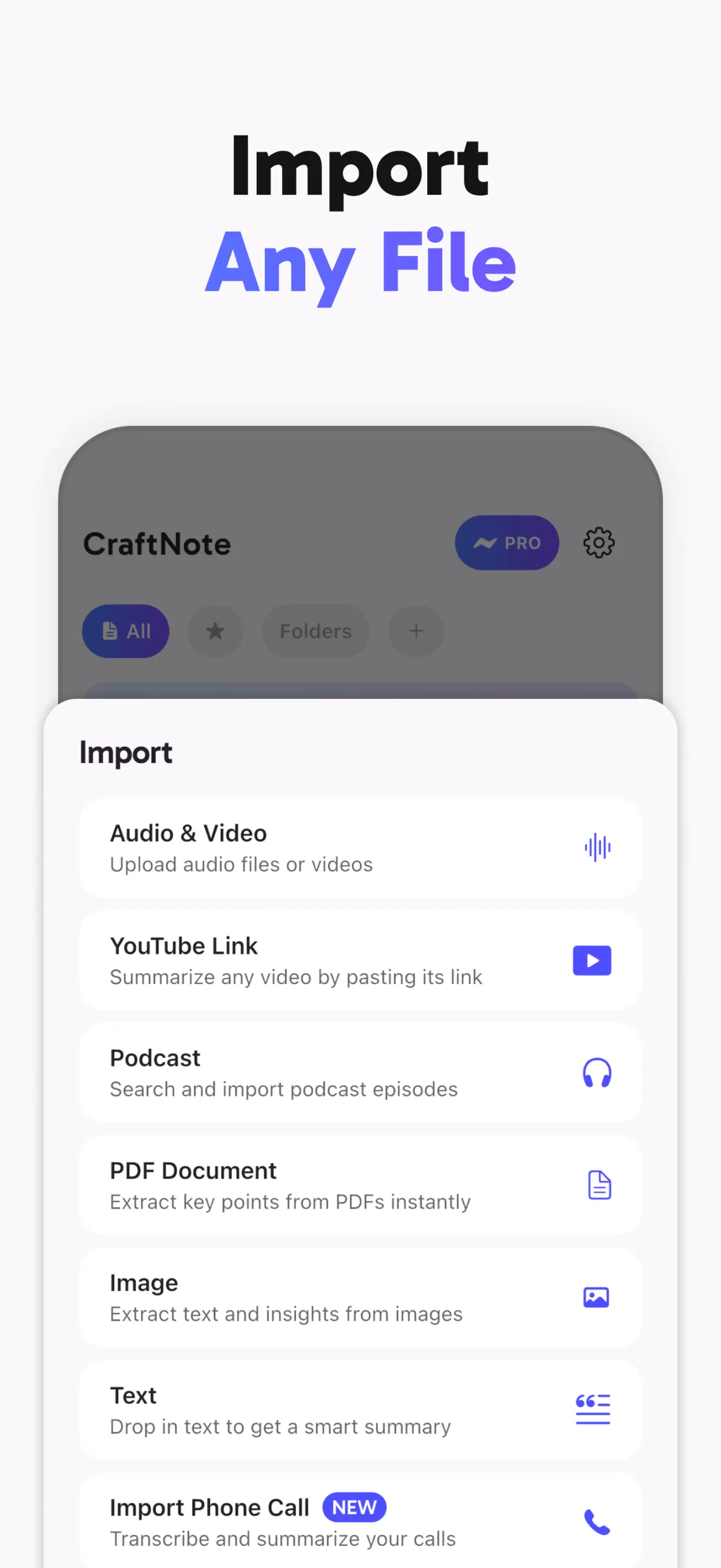 CraftNote: Smart AI Note Taker App Store screenshot 4