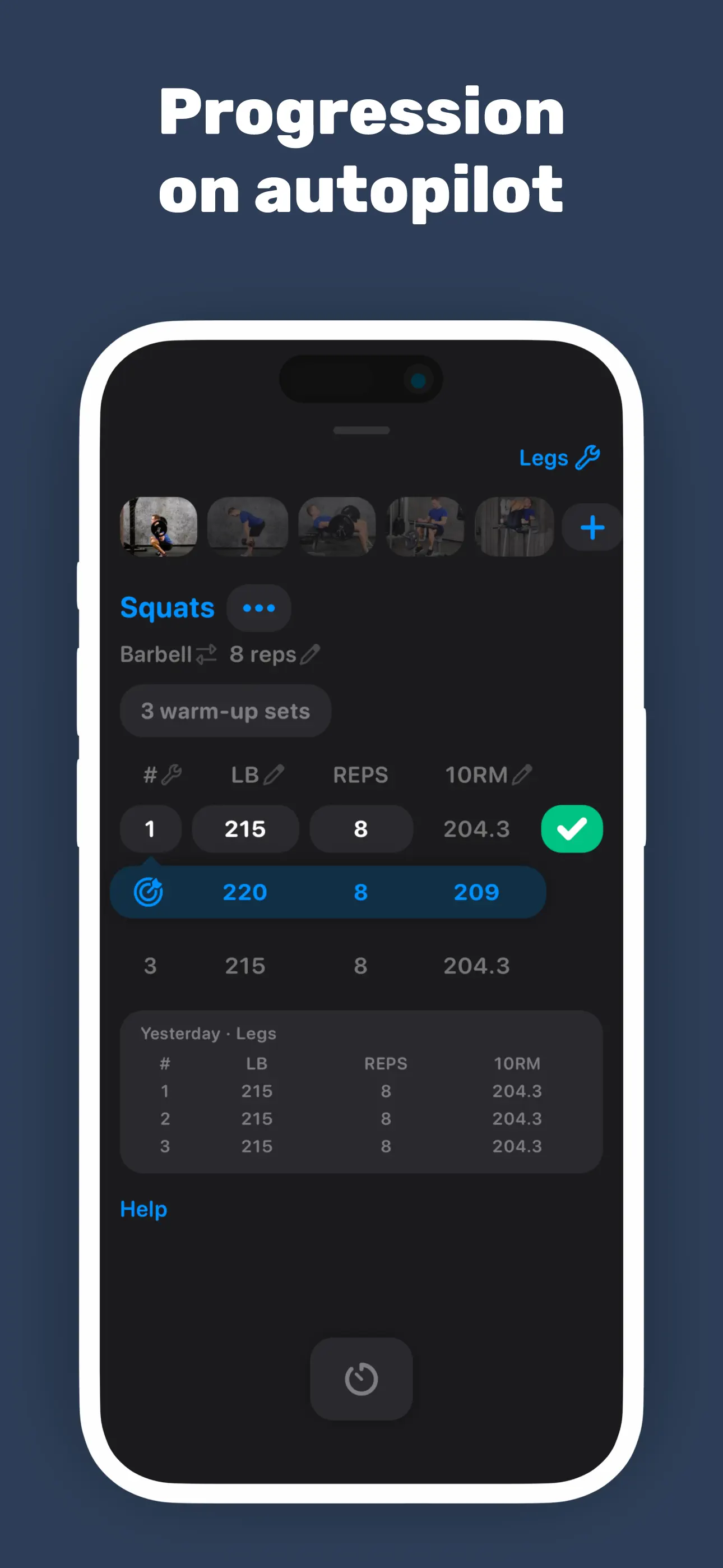 Gym Workout Alpha Progression App Store screenshot 3
