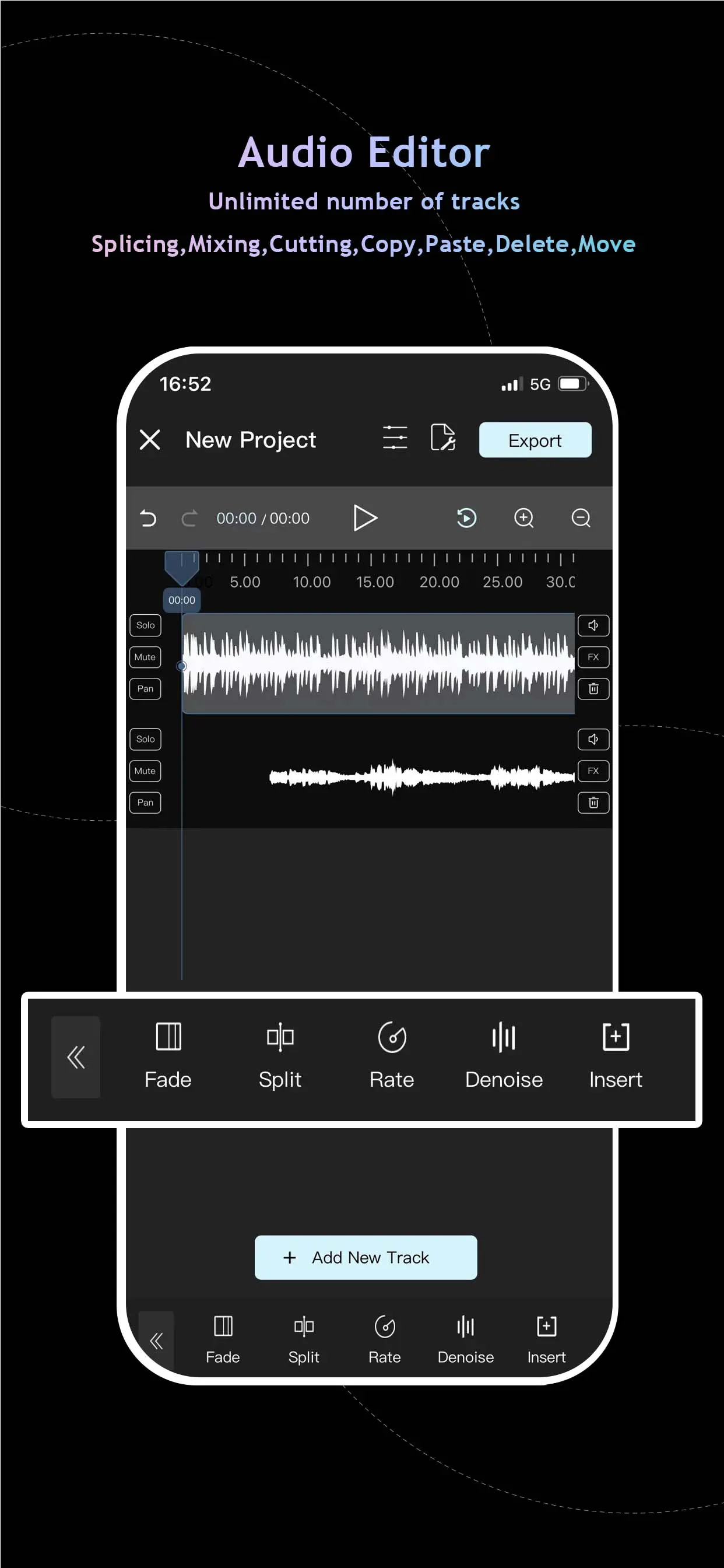 Audio Editor : Audiolab App Store screenshot 1