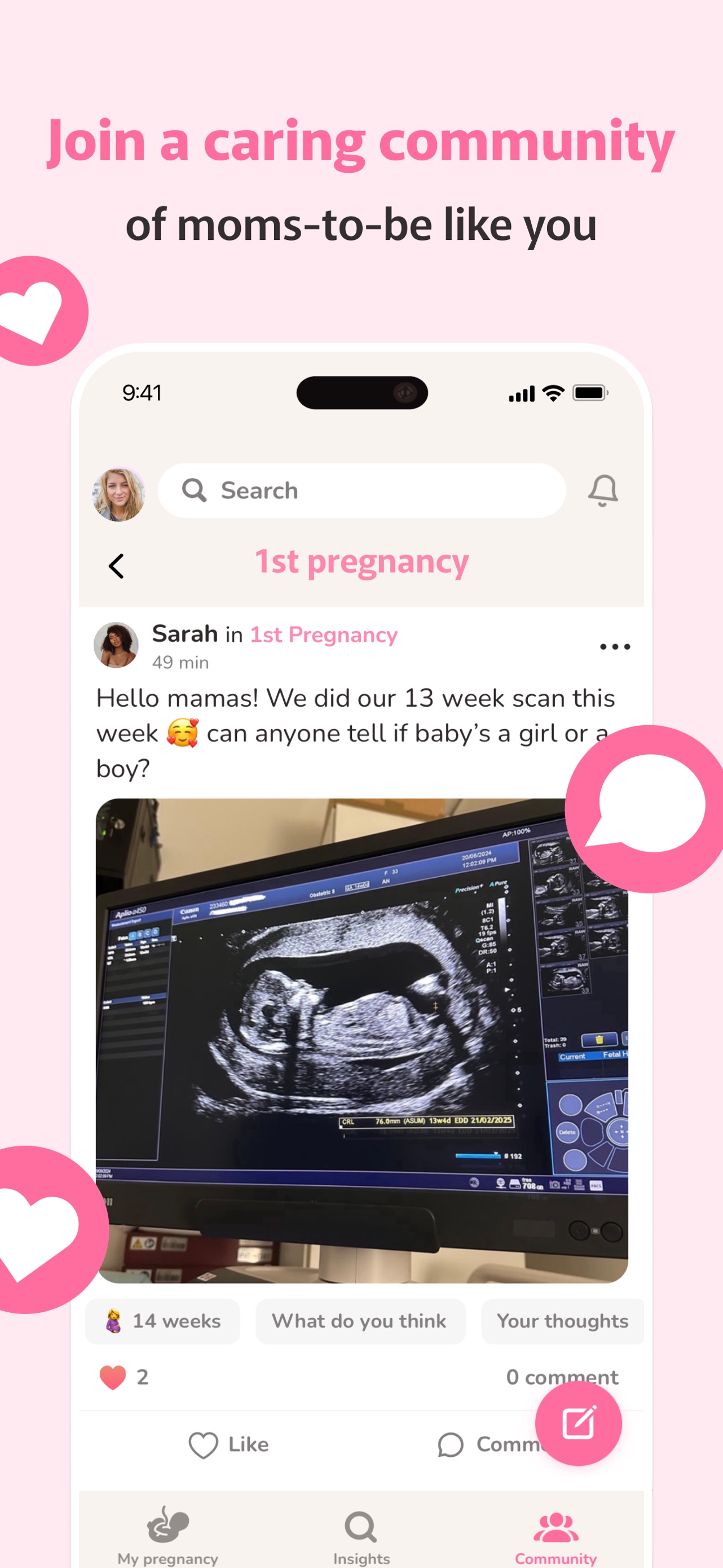 WeMoms - Pregnancy & Baby App App Store screenshot 2