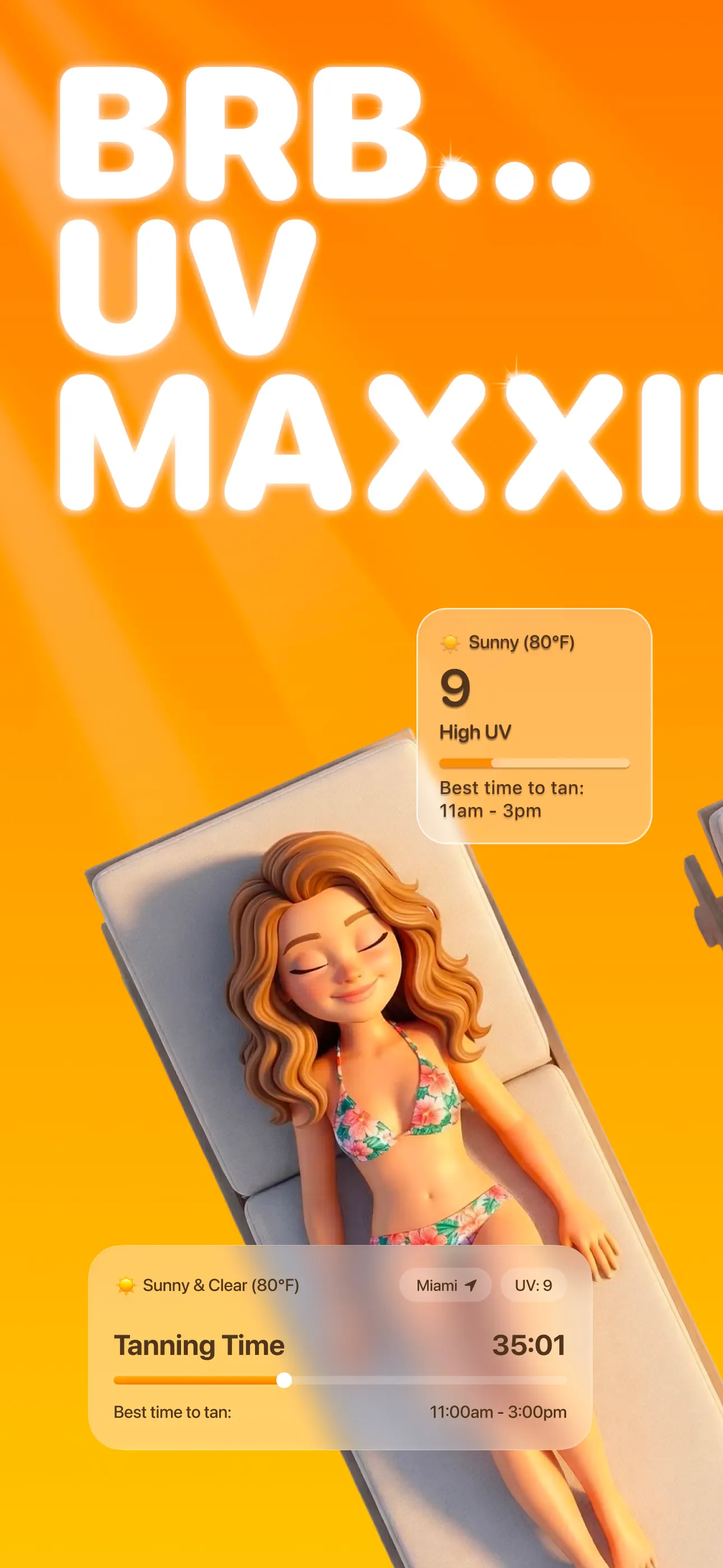 SPF - Tan Timer & UV Tracker App Store screenshot 2