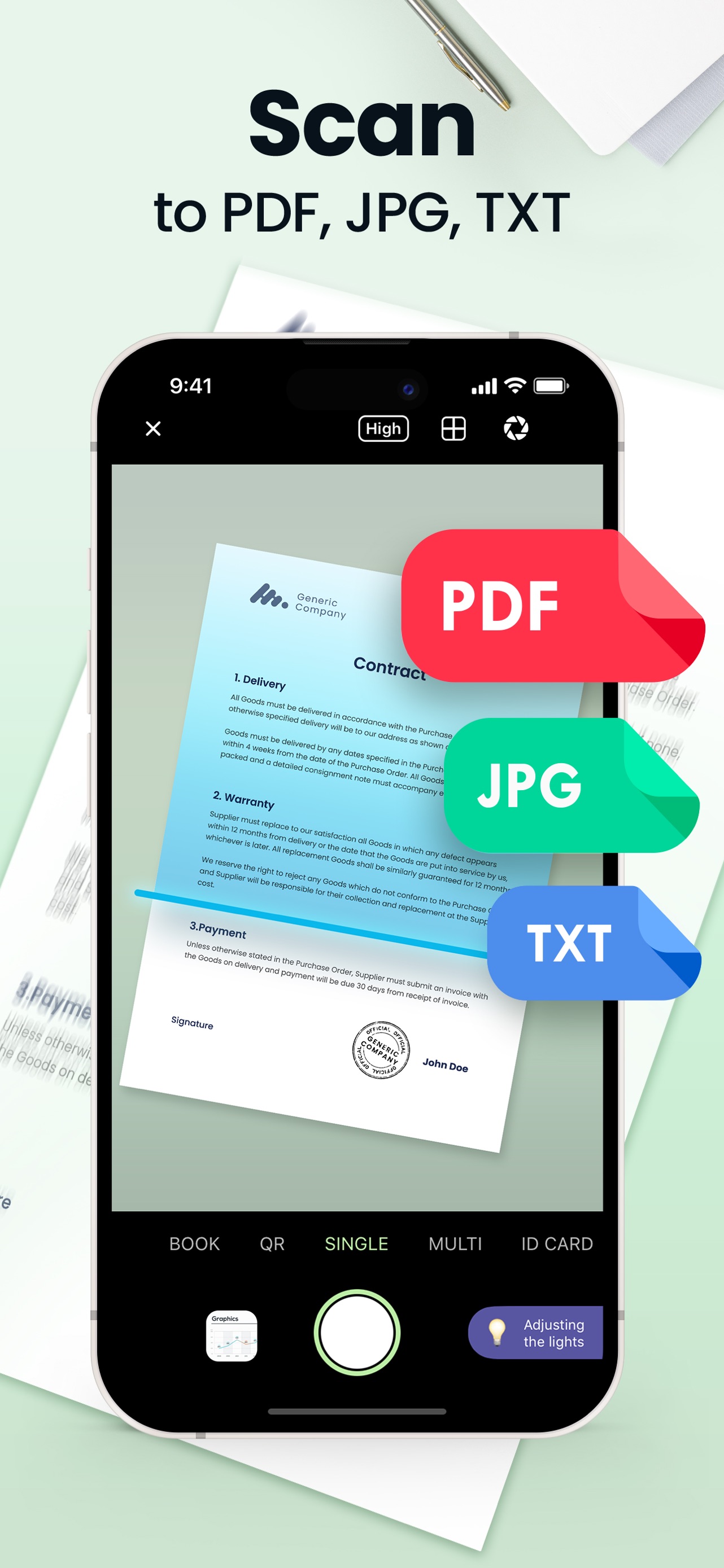 Scan Hero: PDF Scanner App Store screenshot 2