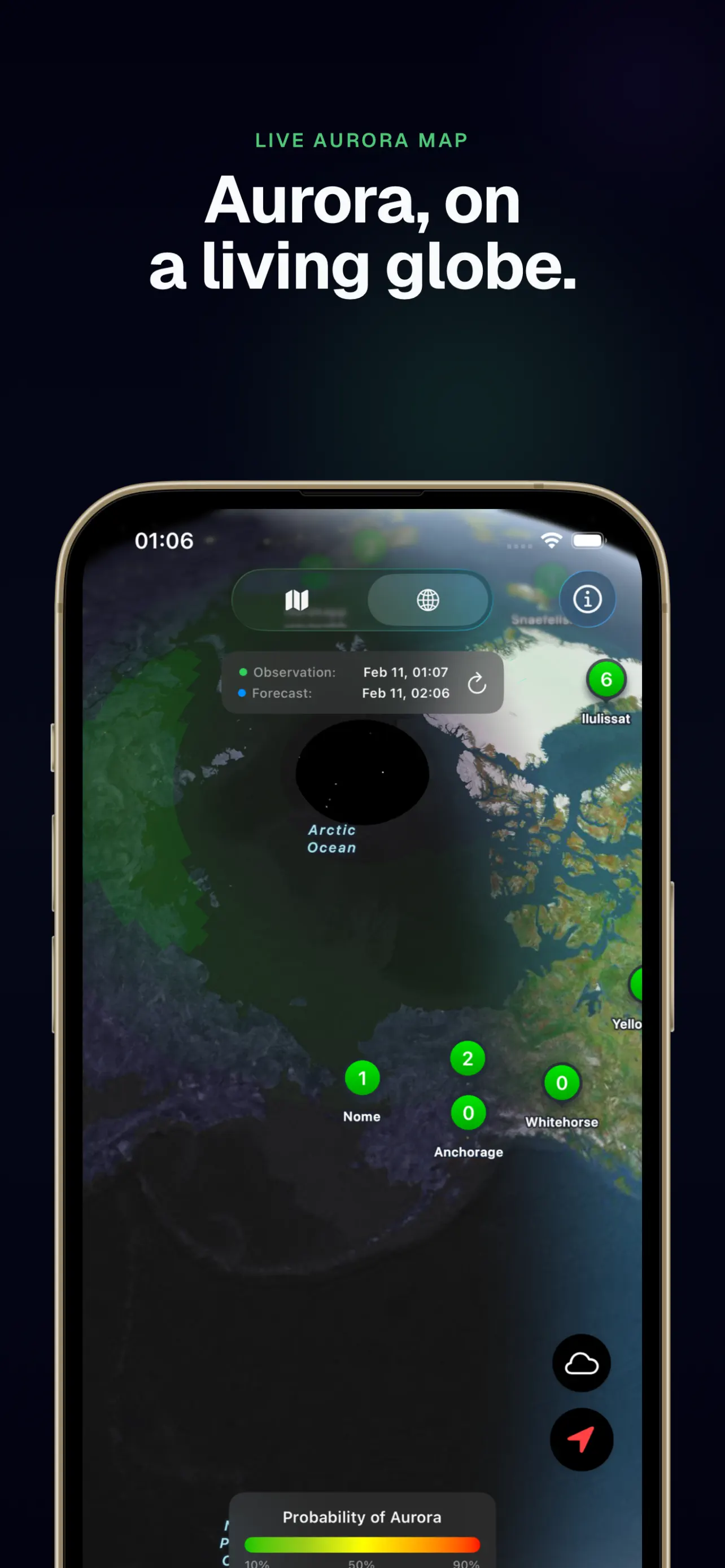 Aurora Forecast. App Store screenshot 2