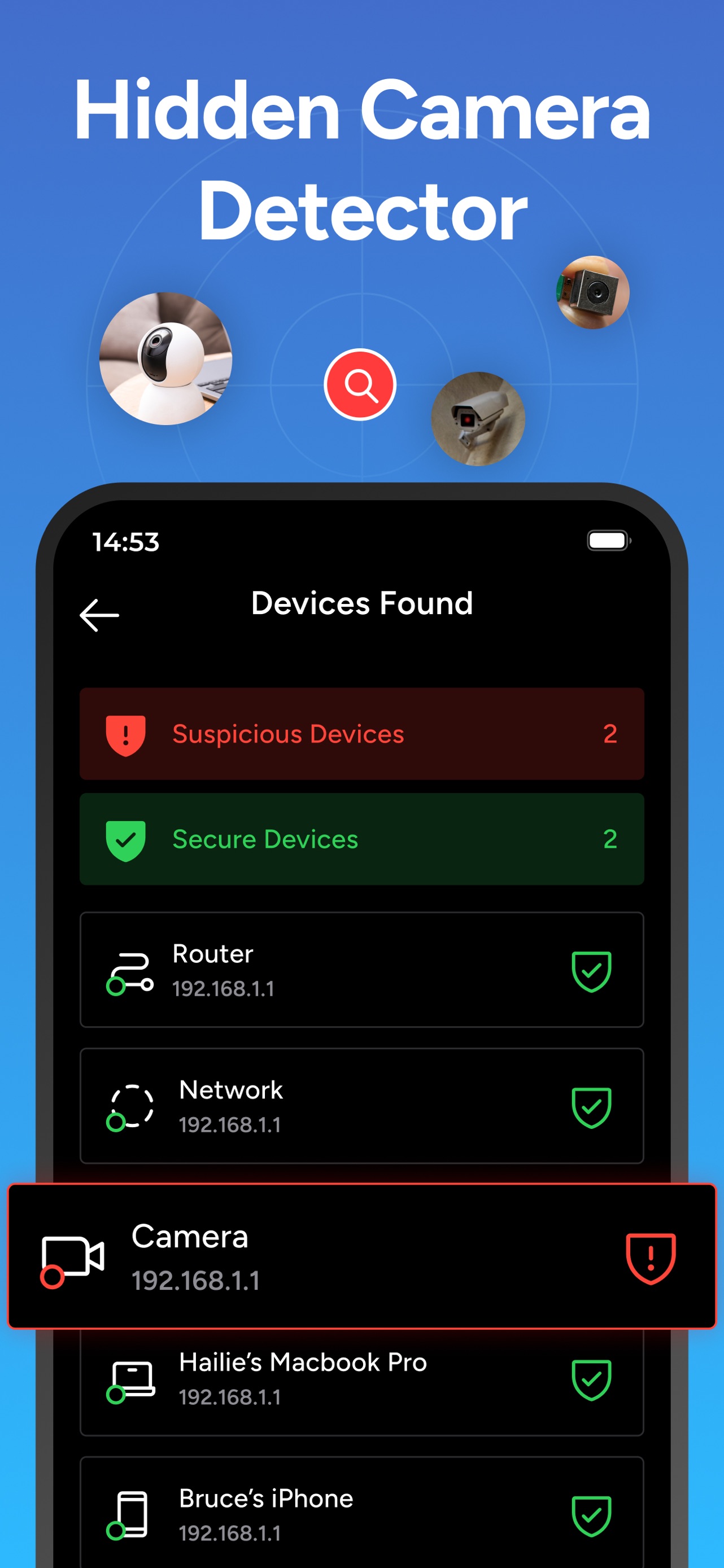 Hidden Camera Detector - Peek App Store screenshot 2