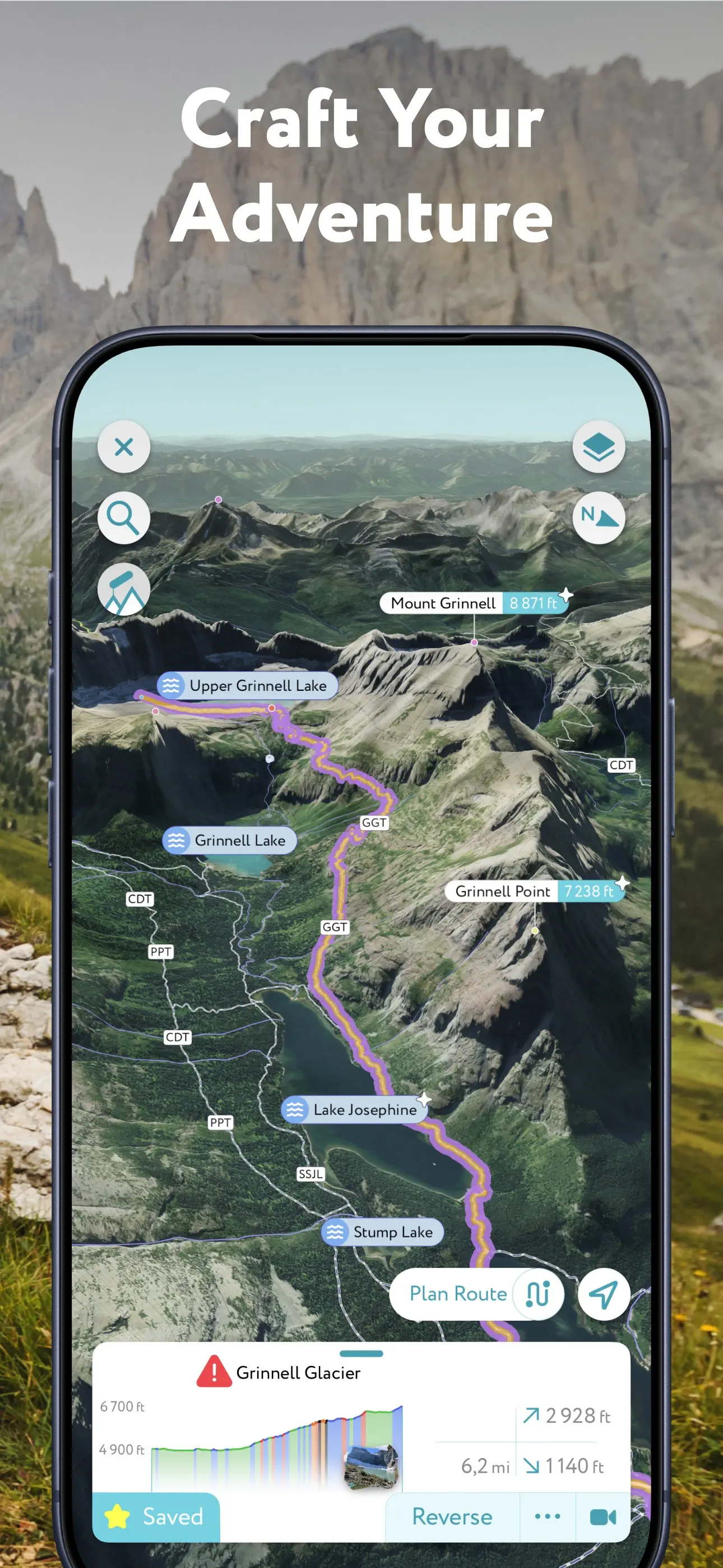 Hiking and Skiing - PeakVisor App Store screenshot 2