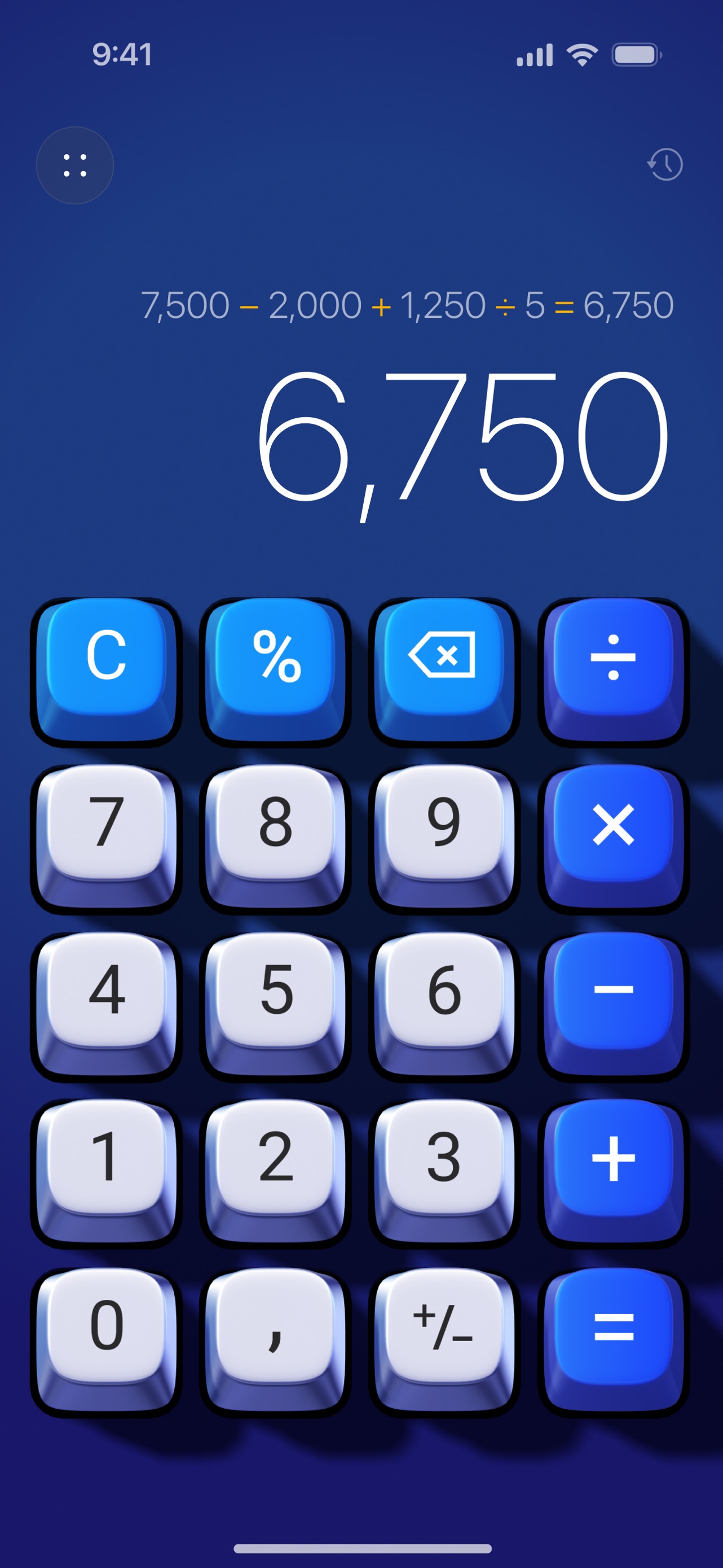 Basic Calculator with History App Store screenshot 2