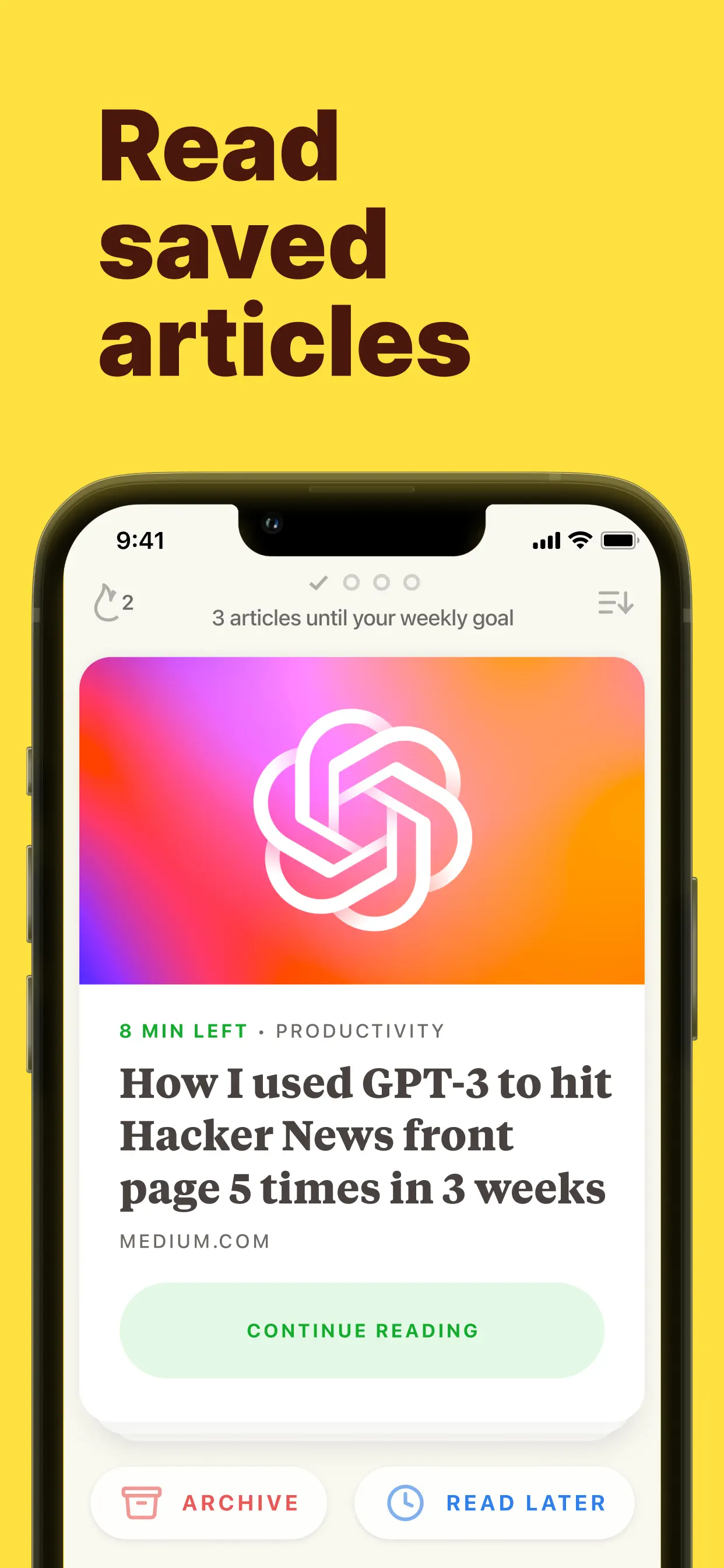 Alfread: grow reading habit App Store screenshot 1
