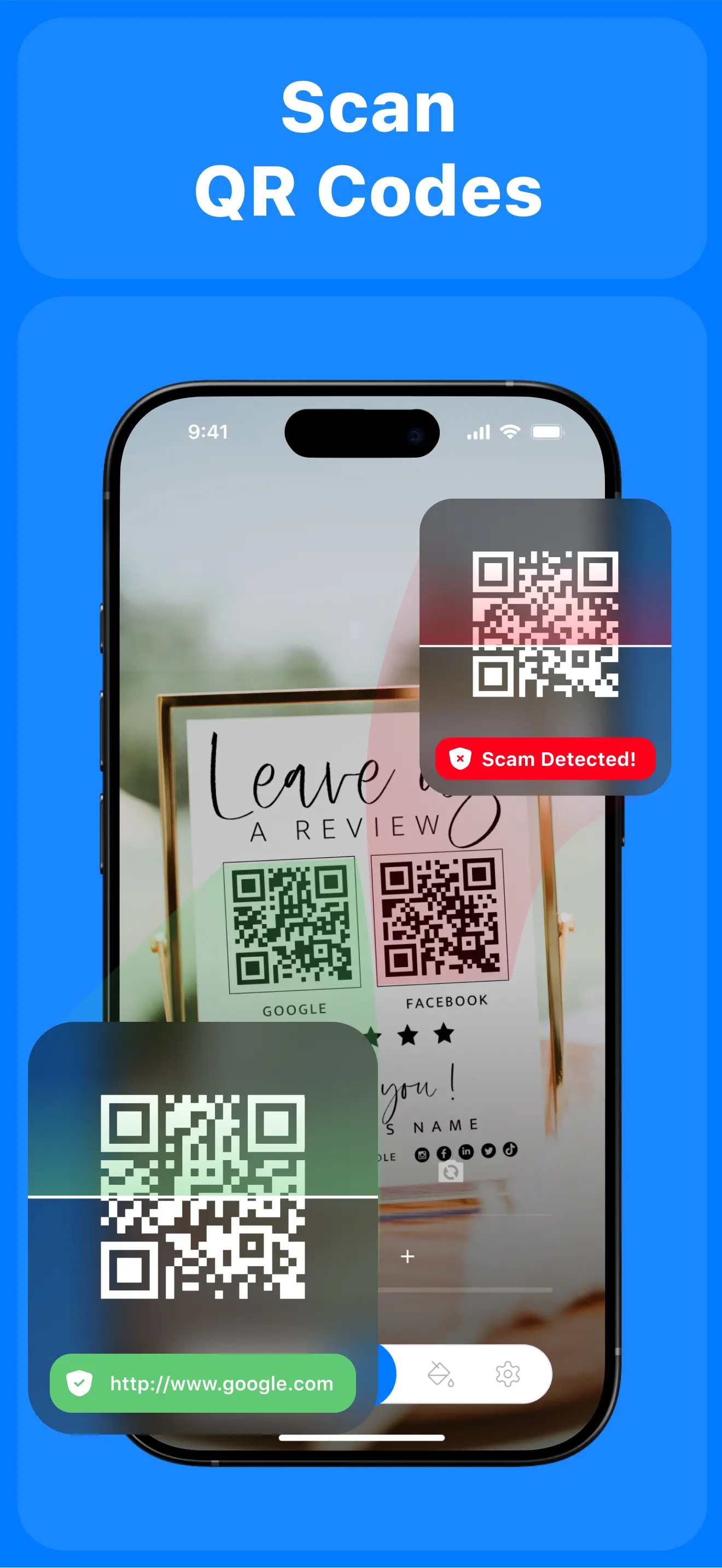 QR Code Scanner & AI Generator App Store screenshot 1