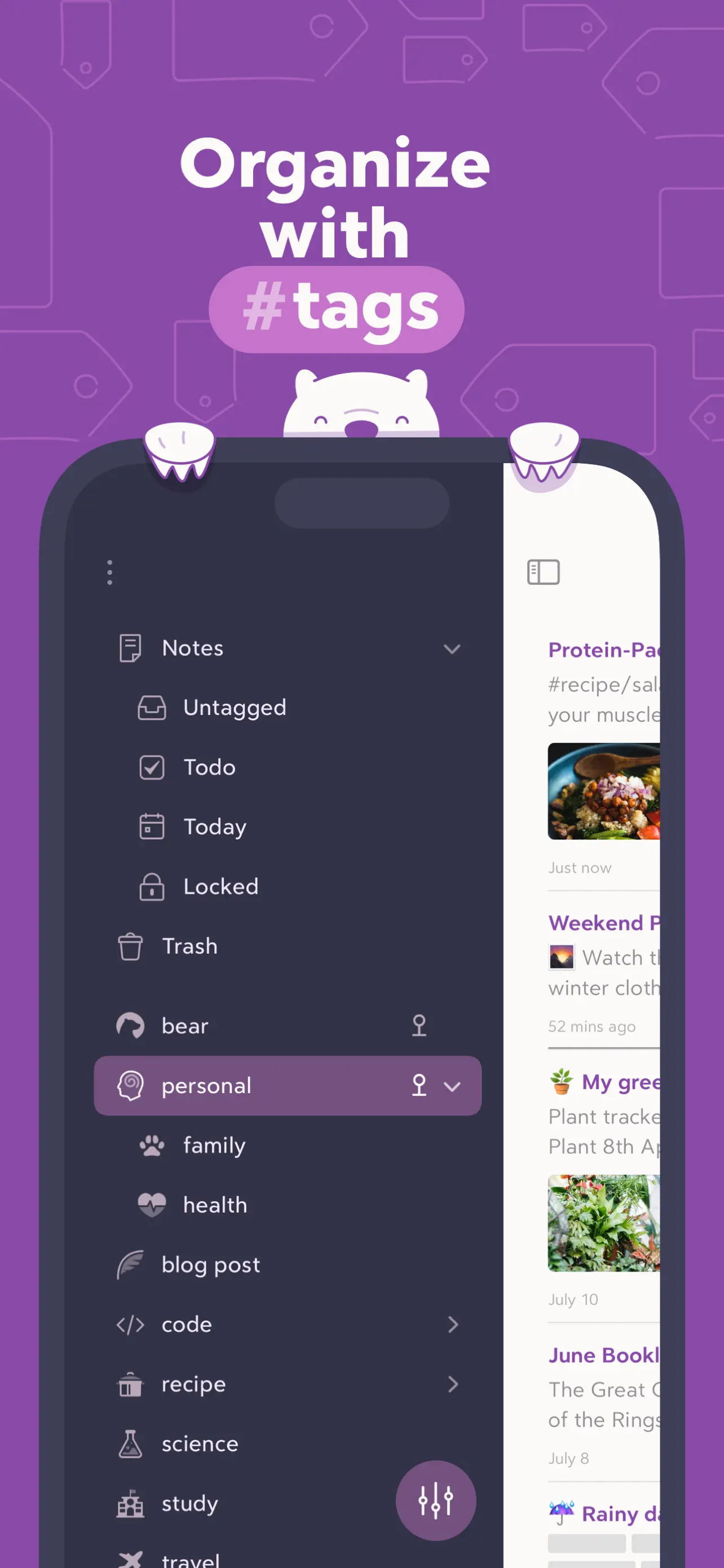 Bear - Markdown Notes App Store screenshot 2